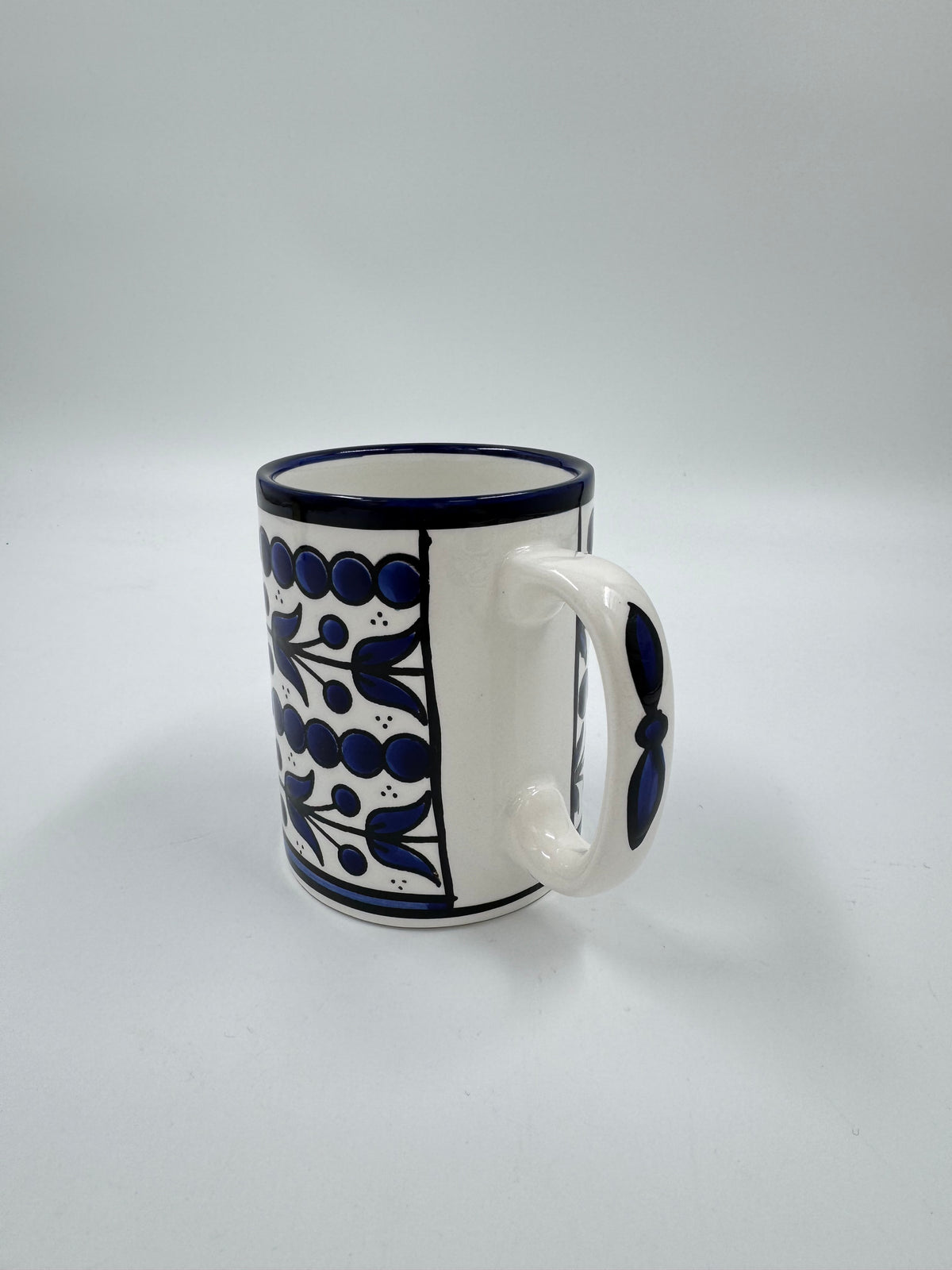 Royal Blue Flower Mug