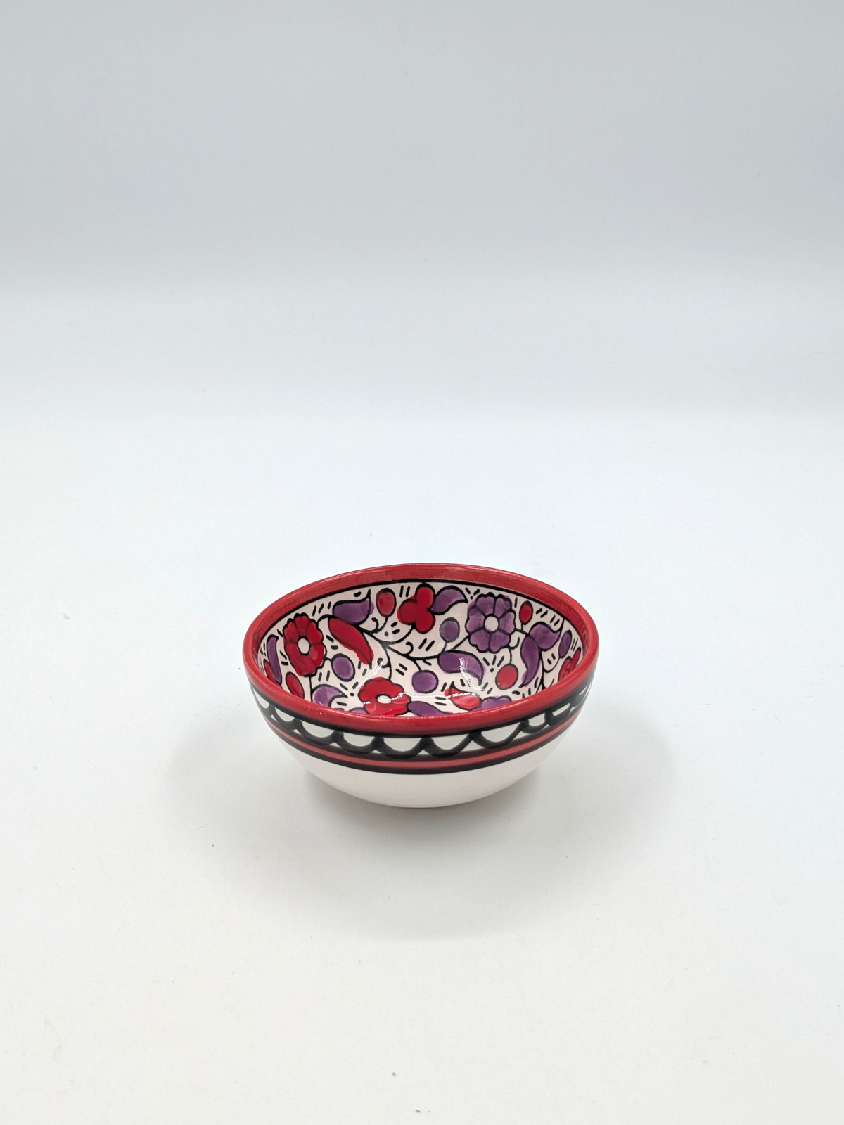 Bowl 9 cm - red/lavender