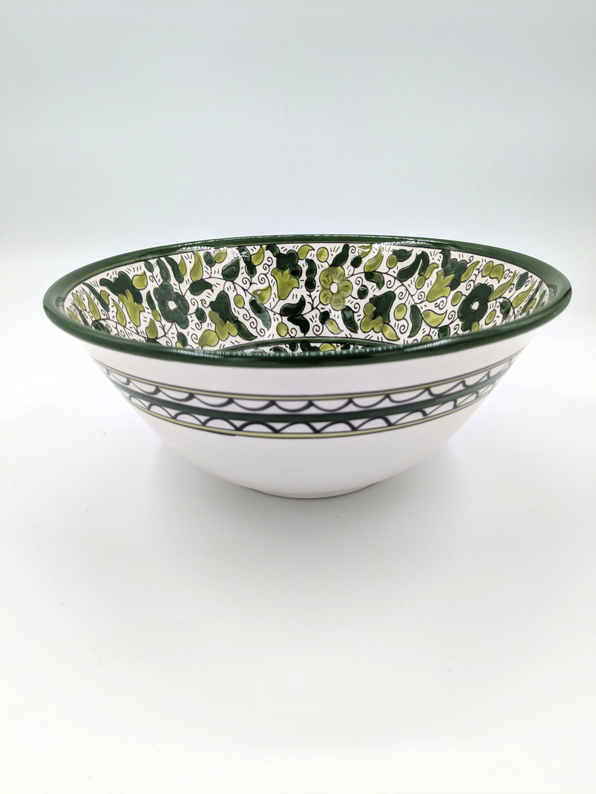 Serveringsskål – 25 cm - grøn