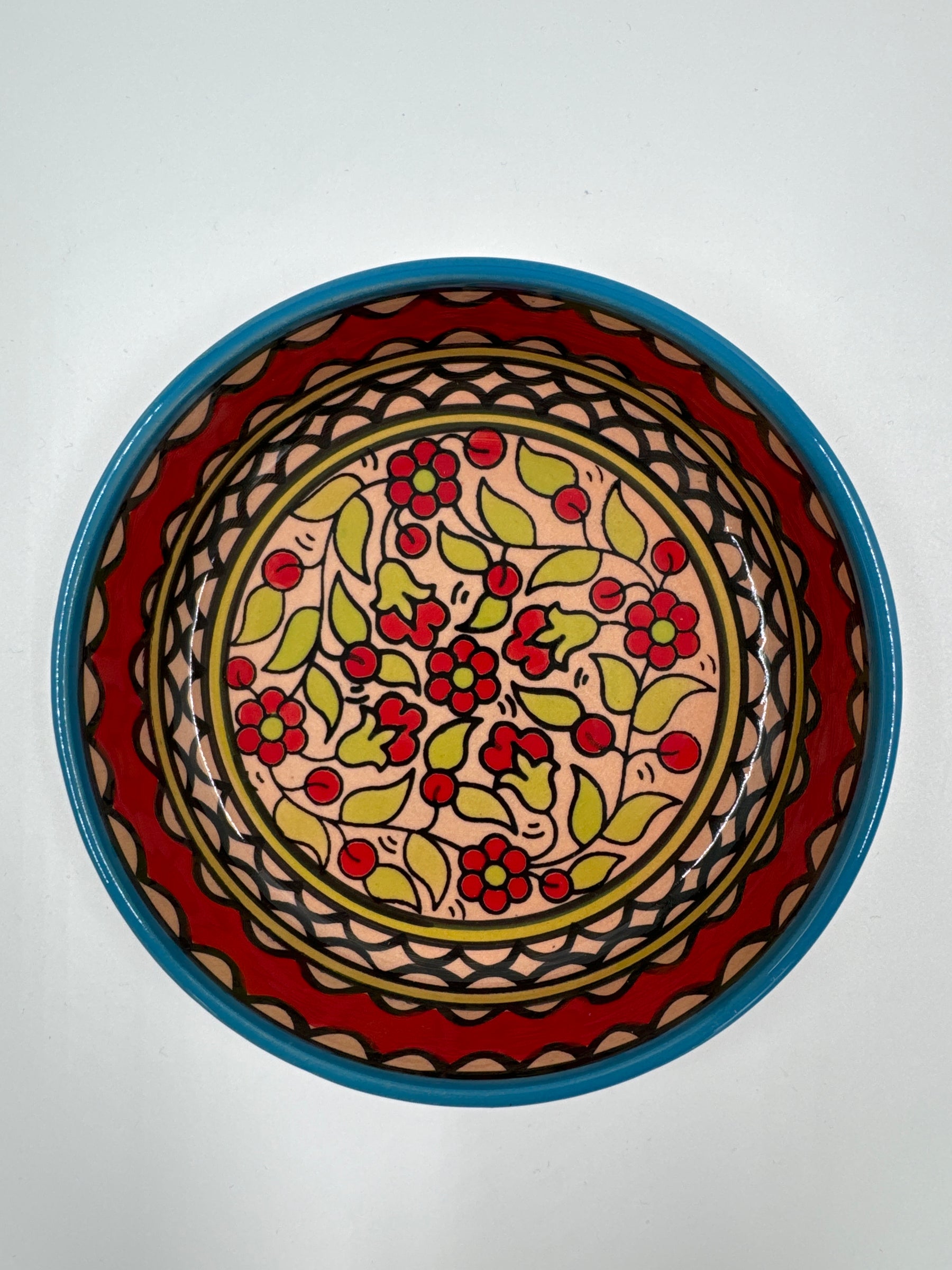 Al-Khalil Tray Green & Red (Light) 15 cm