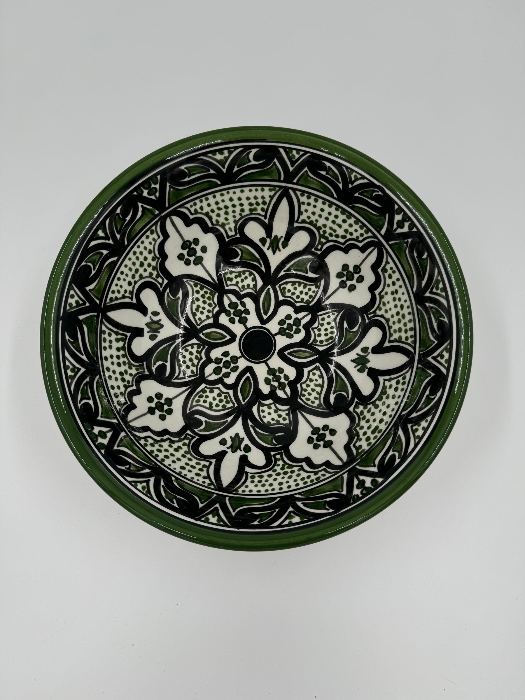 Moroccan bowl 27 cm - Green