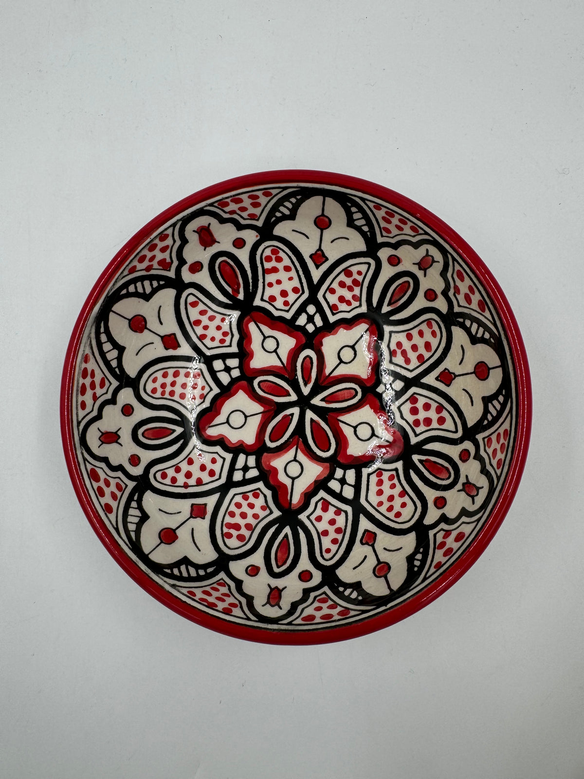 Jenin Bowl Red 15 cm