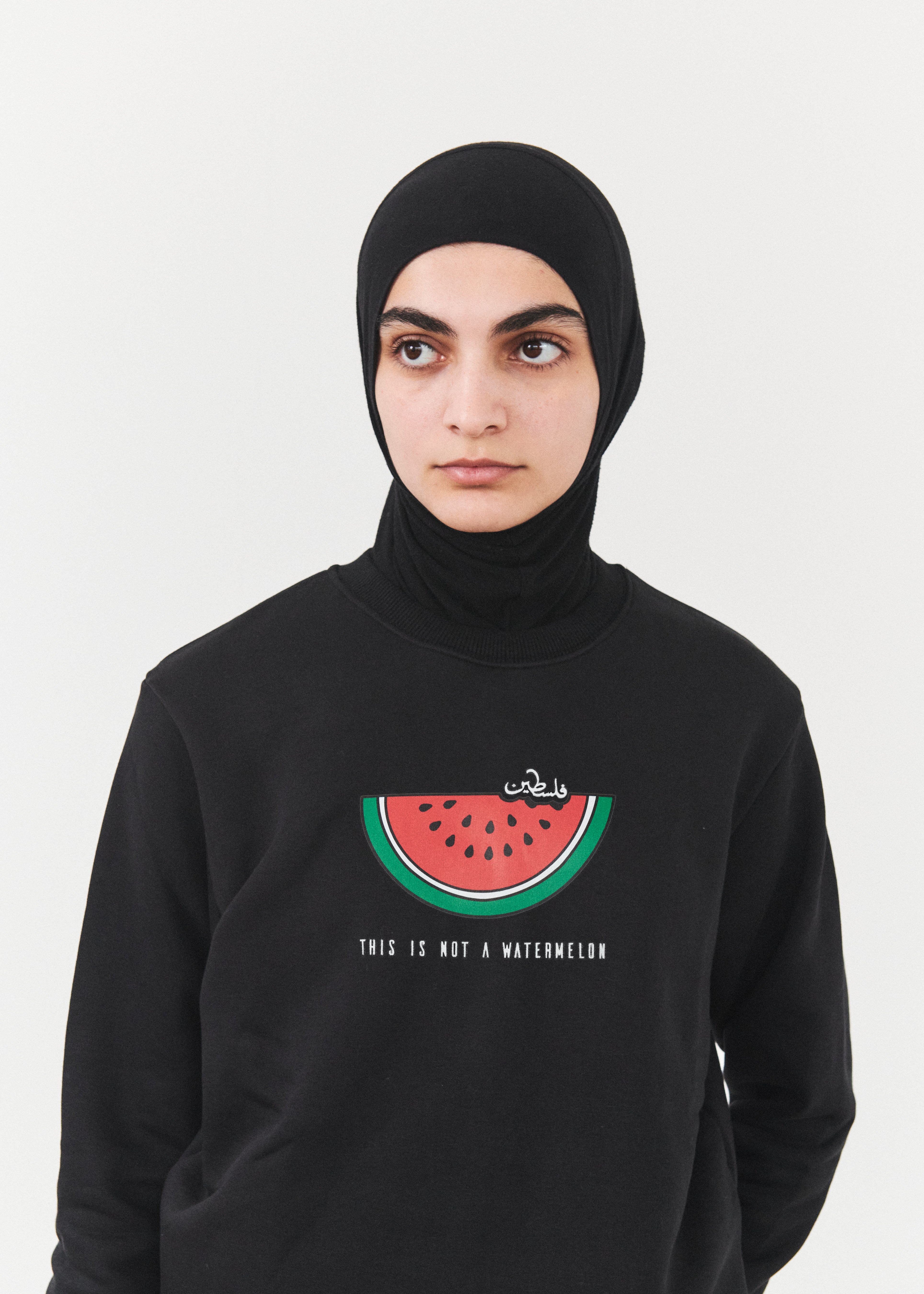 Detta är inte en vattenmelon sweatshirt