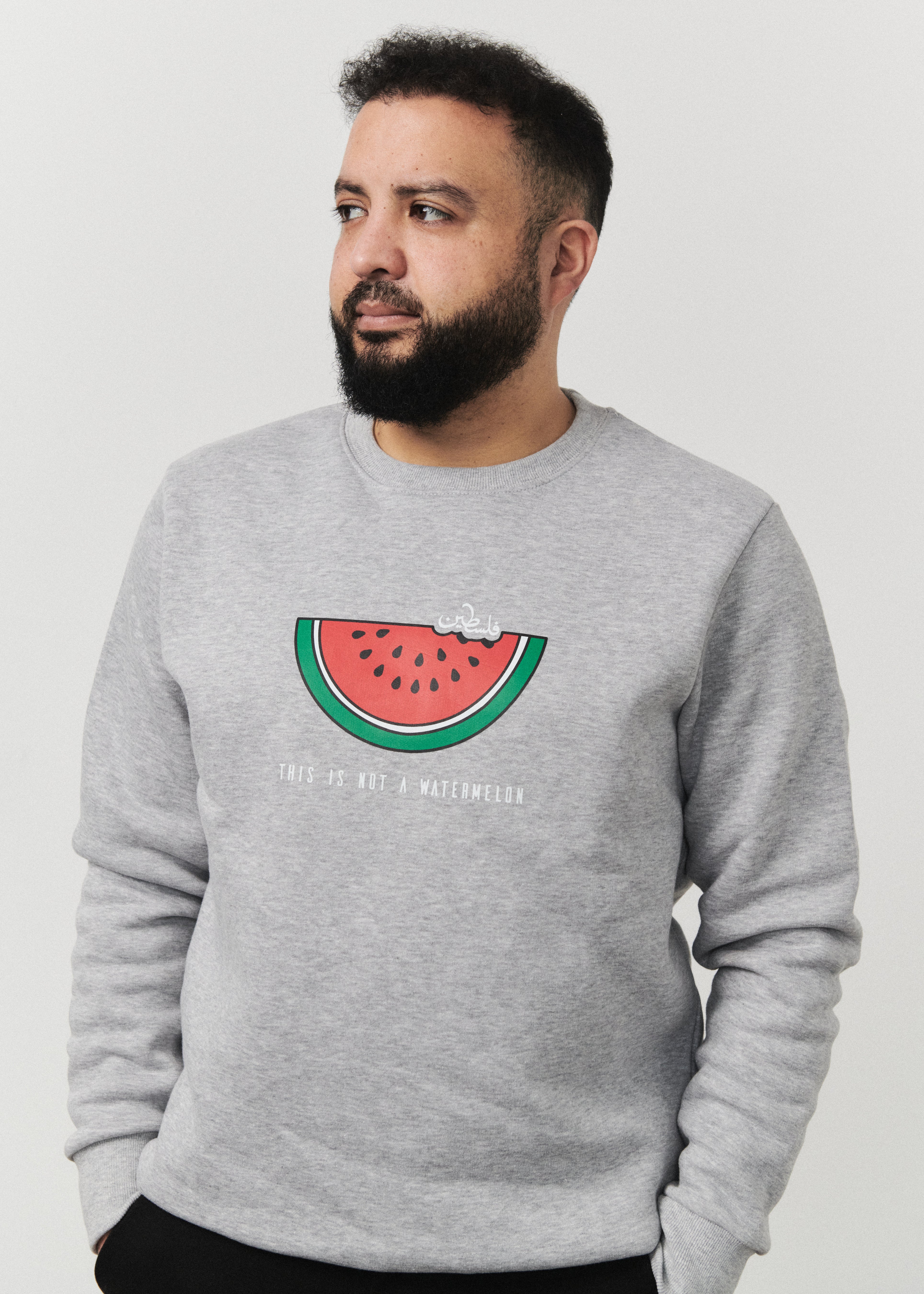 Detta är inte en vattenmelon sweatshirt