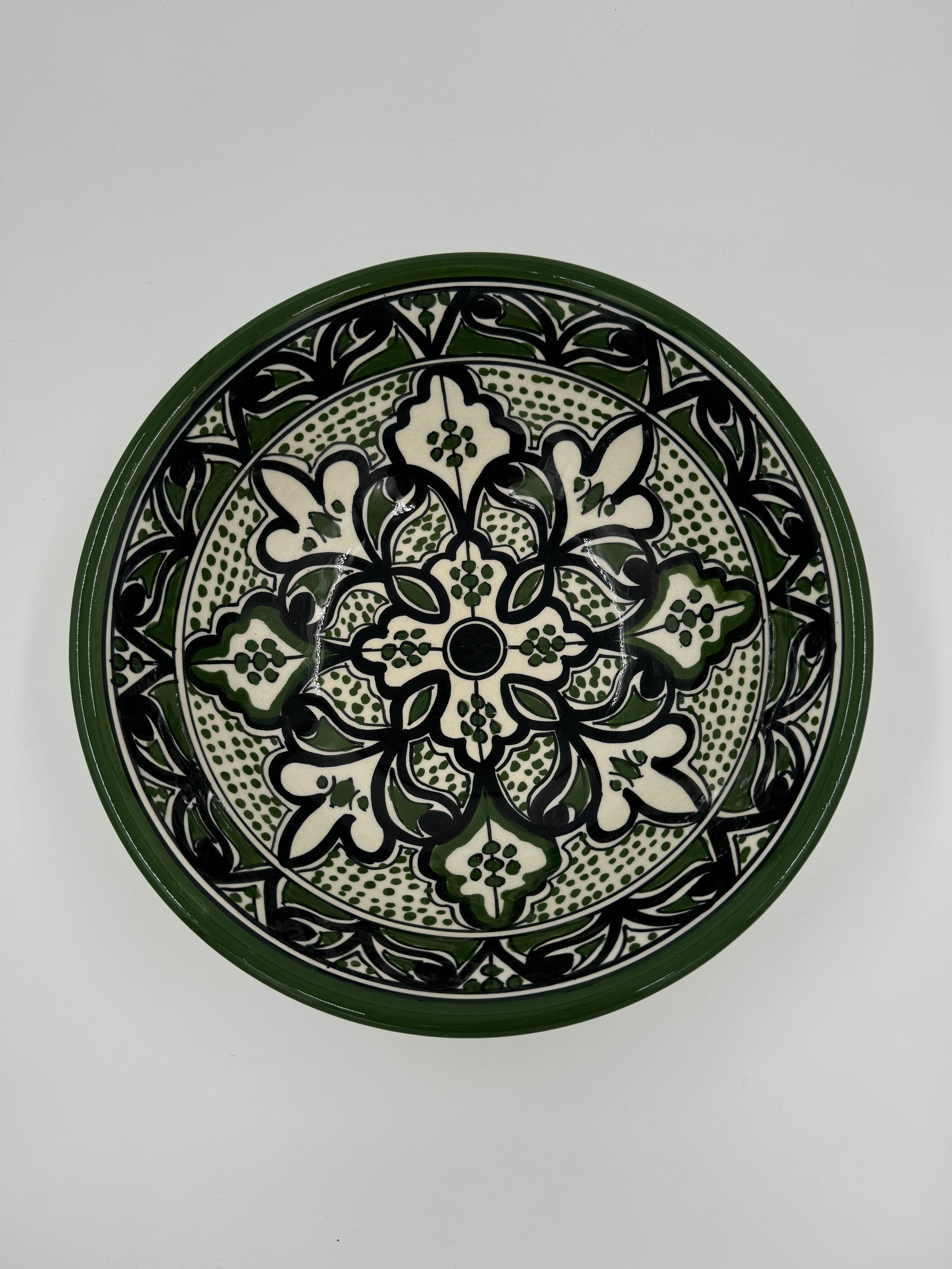 Moroccan bowl 27 cm - Green