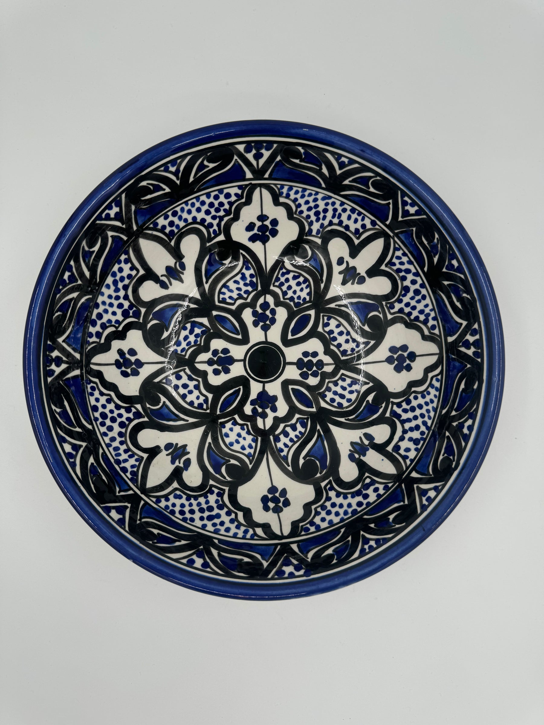 Moroccan bowl 27 cm - Royal blue