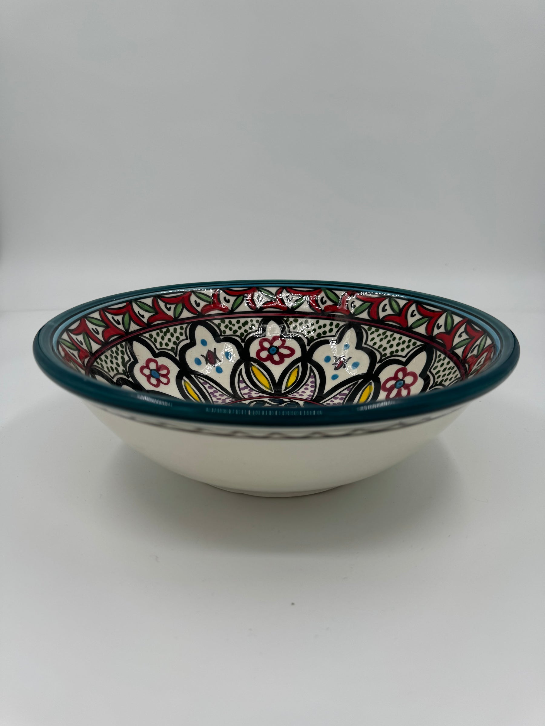 Moroccan bowl 27 cm - Petrol Green