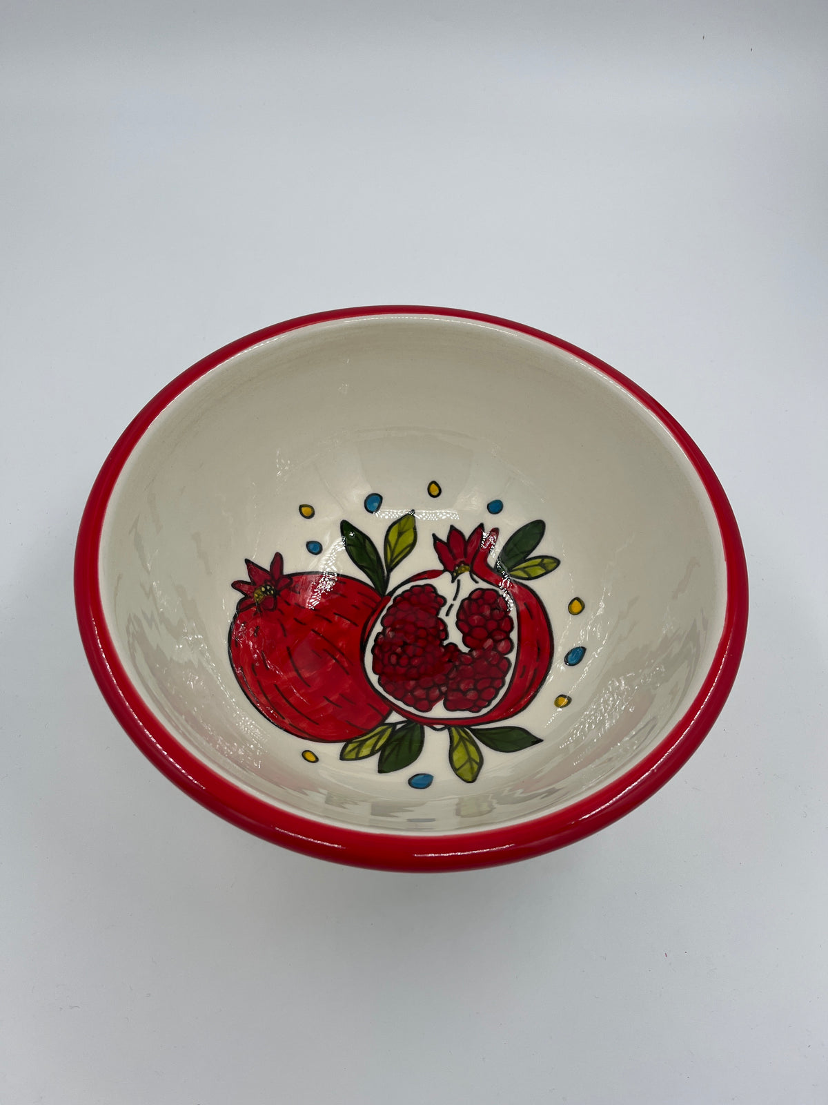 25 cm deep bowl pomegranate