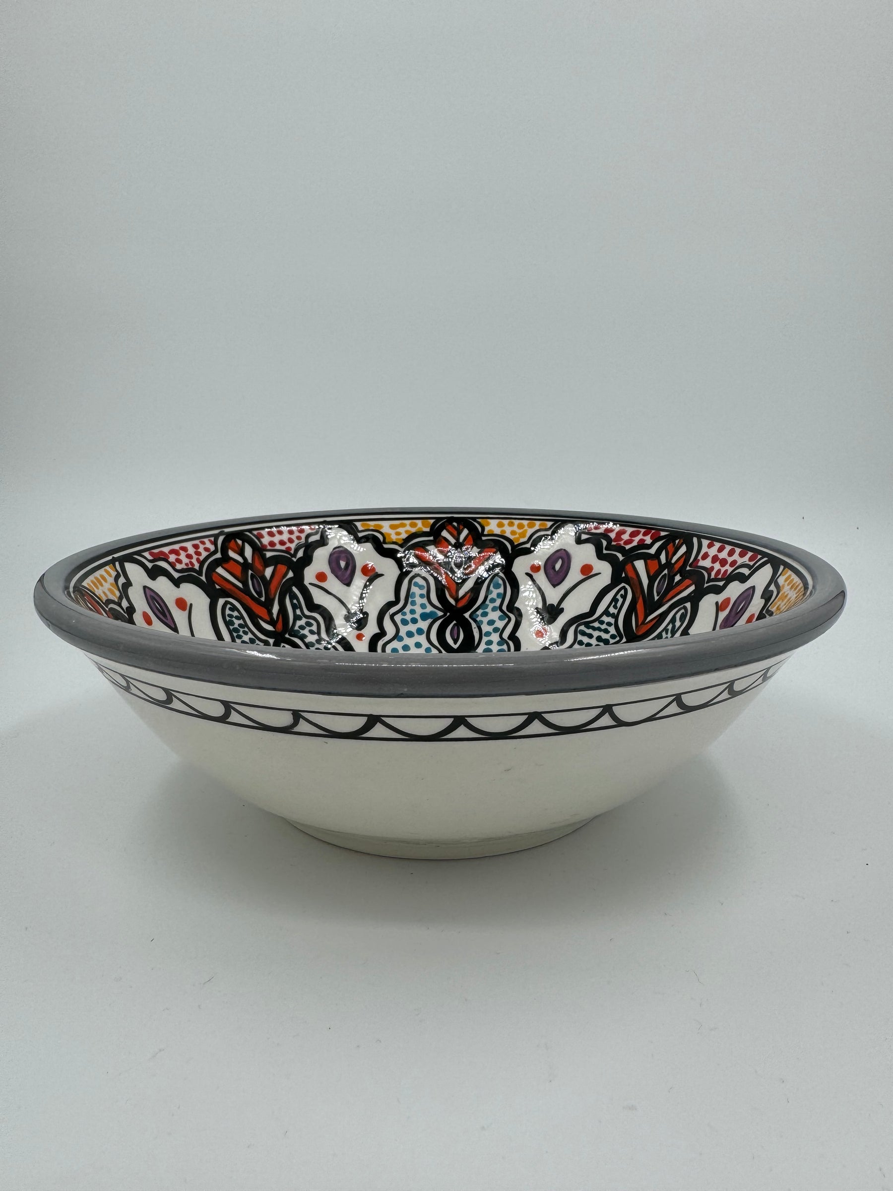 Moroccan bowl 27 cm - Grey