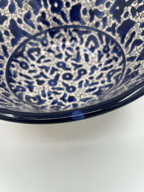 25 cm deep al-khalil royal blue bowl