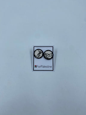 Handmade earrings, 19 mm