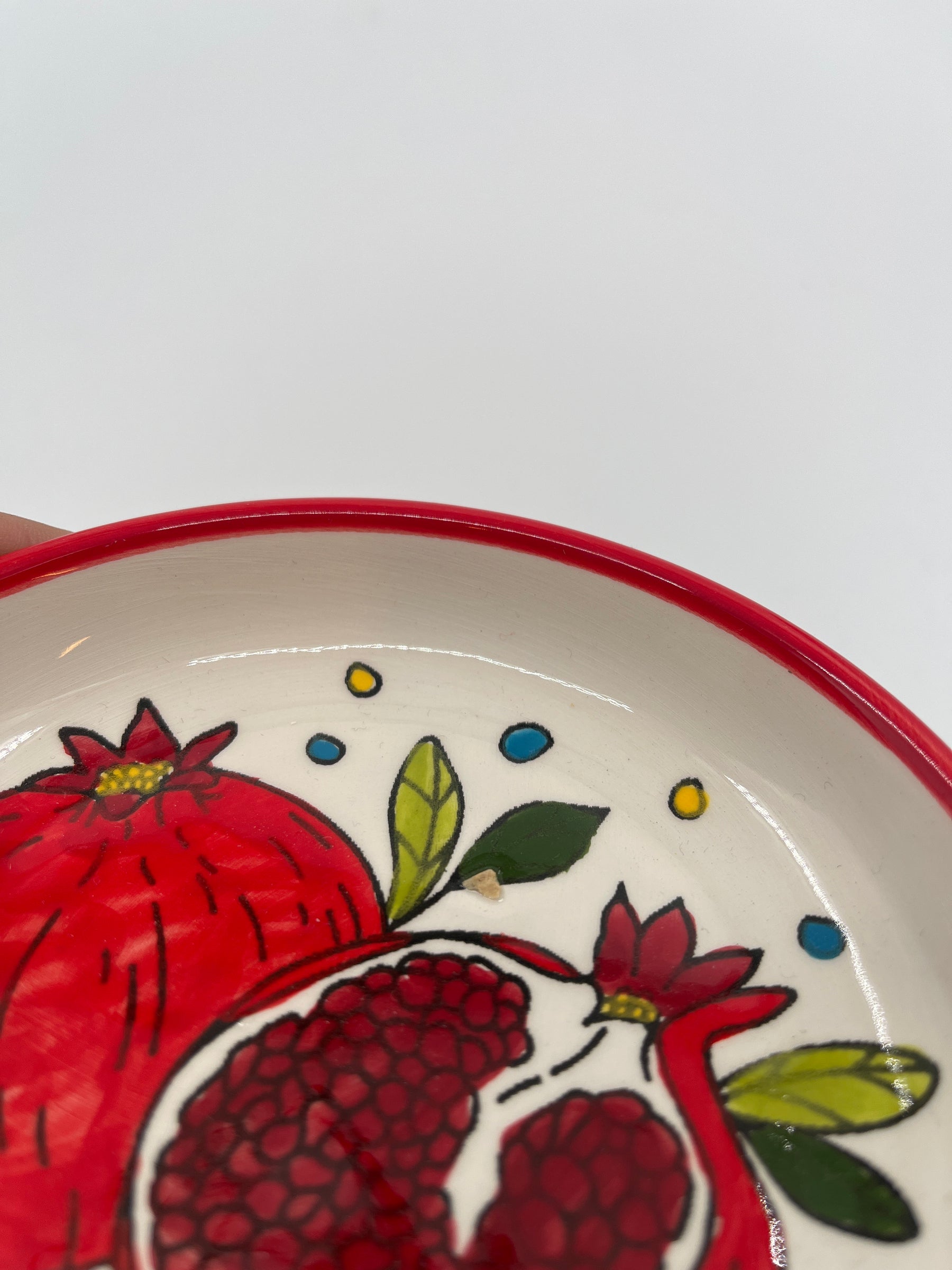 13 cm plate pomegranate