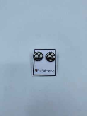 Handmade Kuffiyeh earrings, 16 mm
