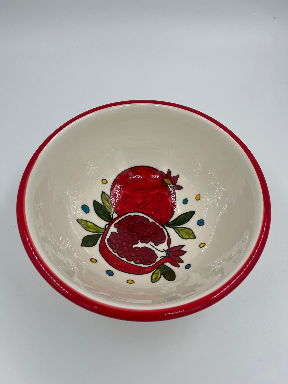 25 cm deep bowl pomegranate.