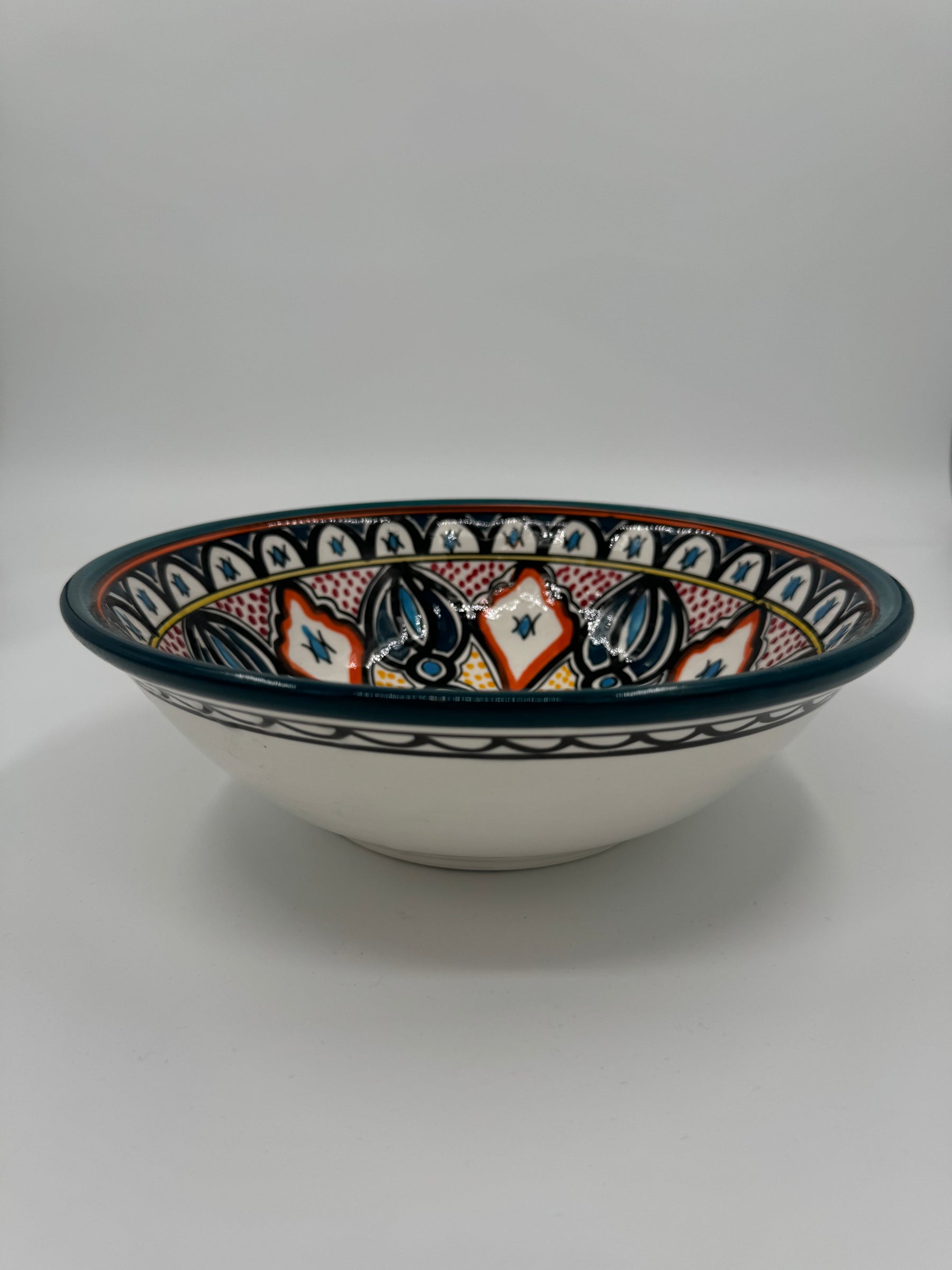 Moroccan bowl 27 cm - Petrol Green