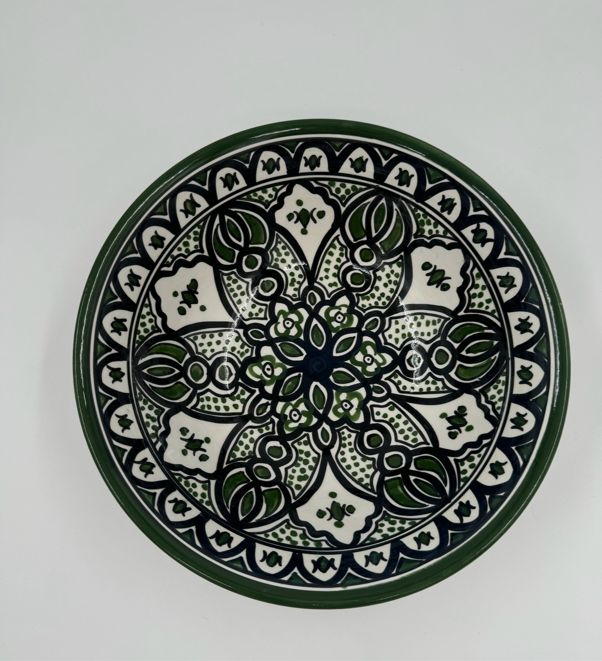 Moroccan bowl 27 cm - Green