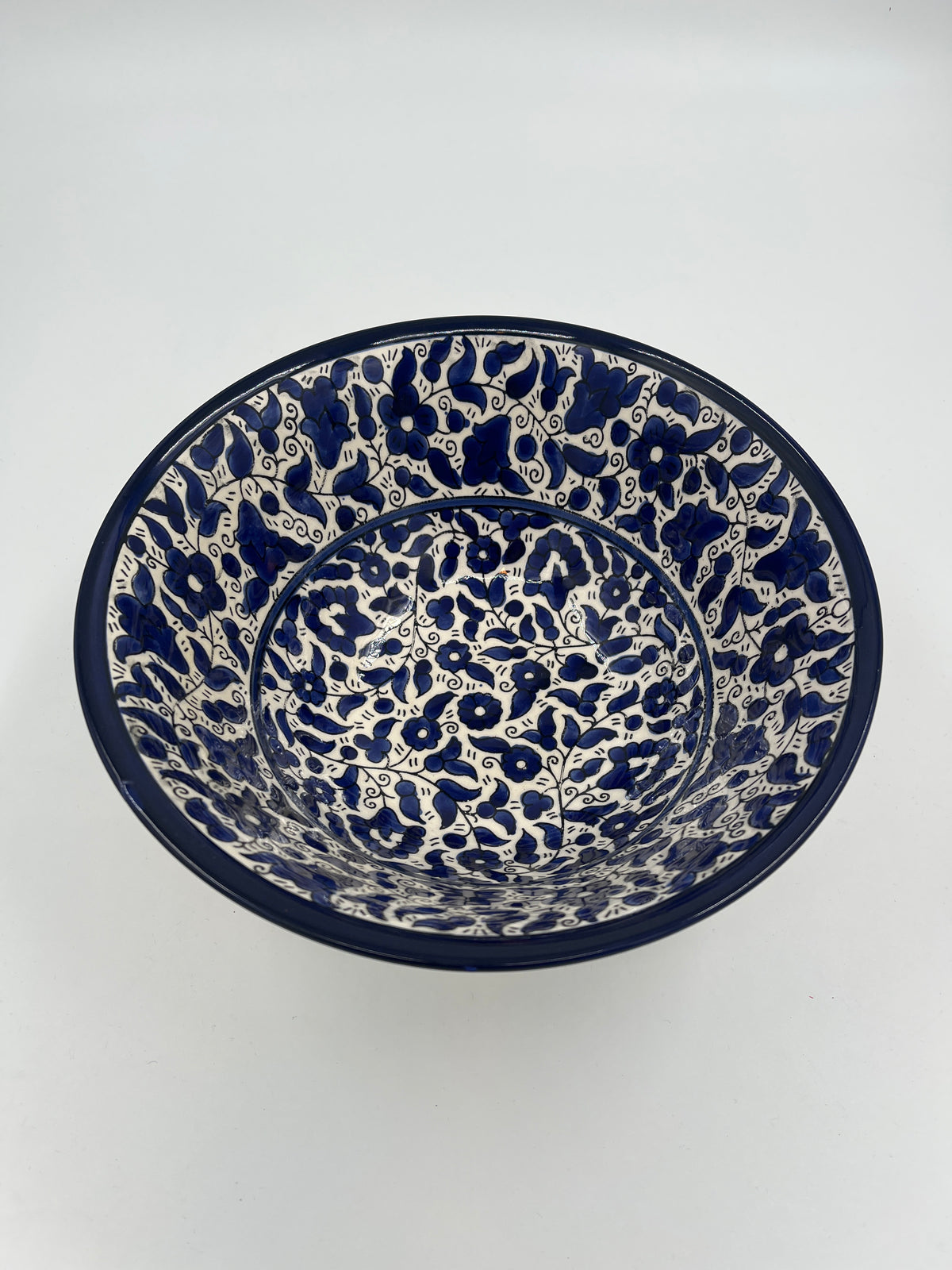 25 cm deep Al-khalil bowl royal blue