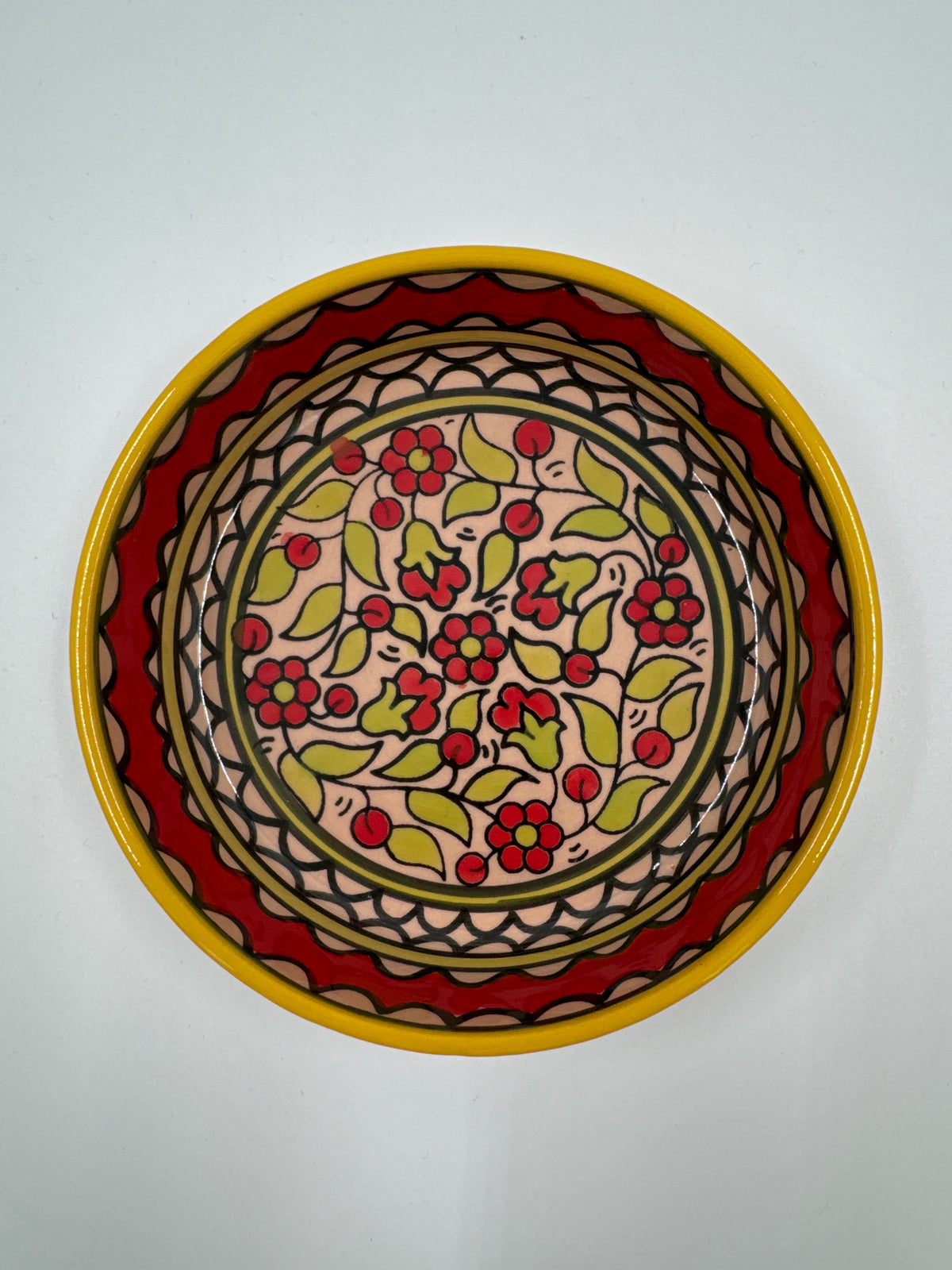 Al-Khalil Tray Green & Red (Light) 15 cm