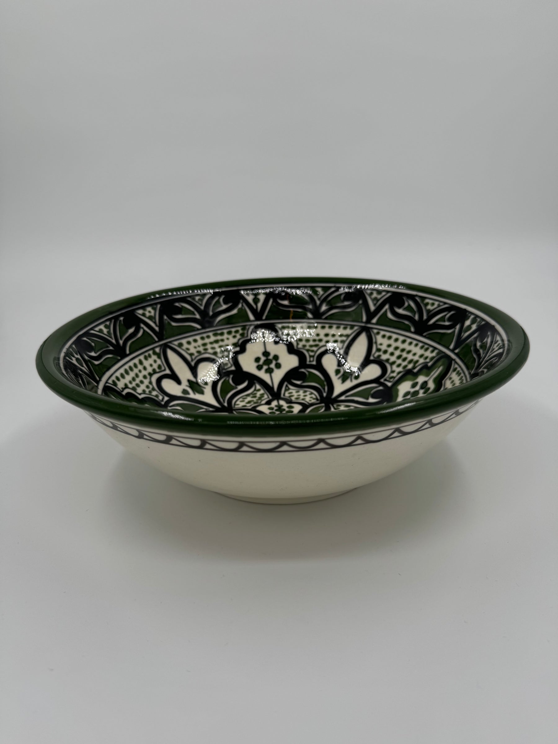 Moroccan bowl 27 cm - Green