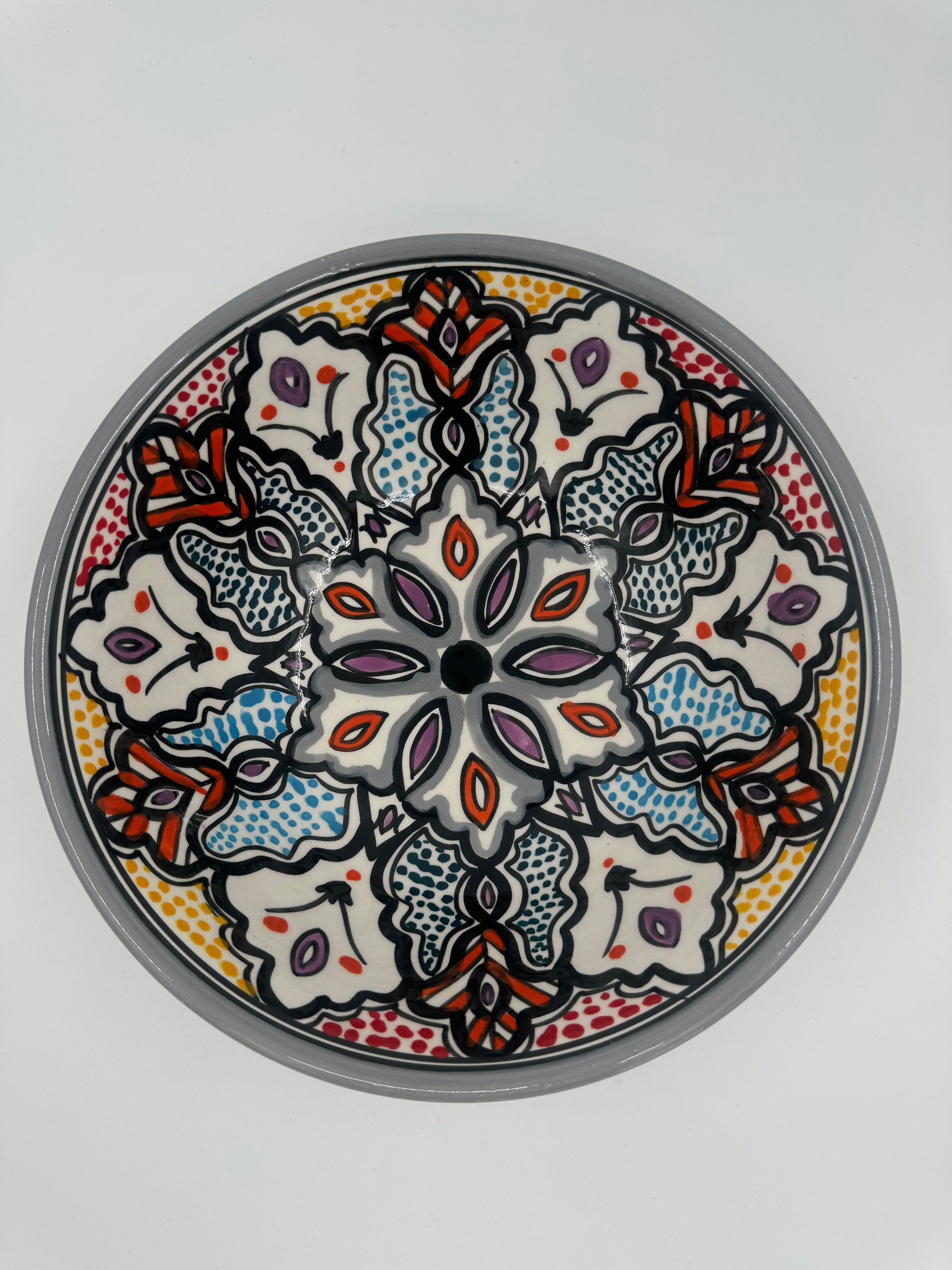 Moroccan bowl 27 cm - Grey