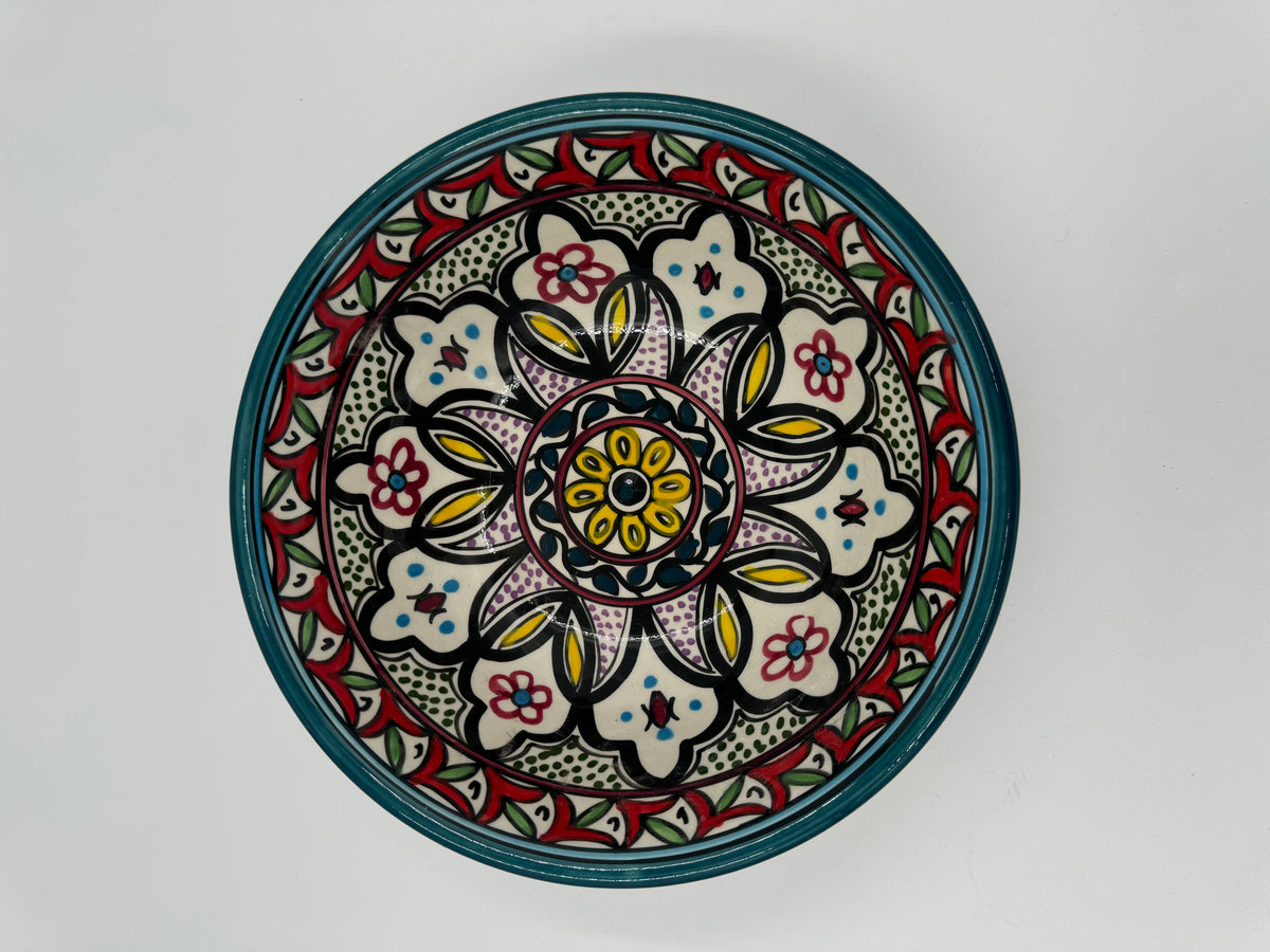 Moroccan bowl 27 cm - Petrol Green