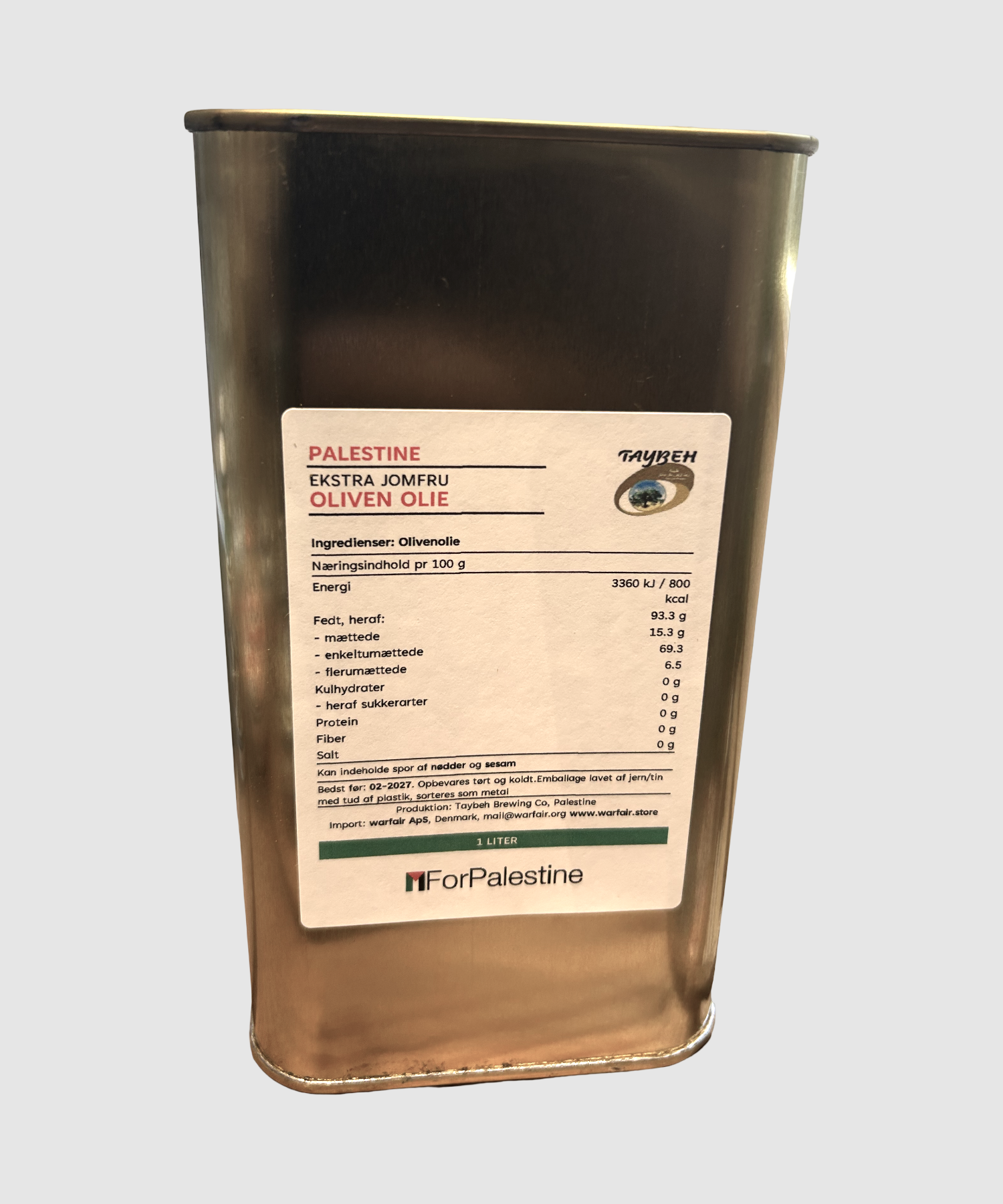 Natives Olivenöl extra aus Palästina - 1L