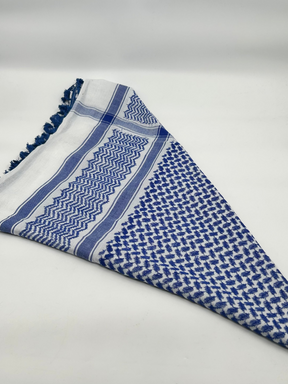 Autentisk Hirbawi kuffiyeh - lyseblå