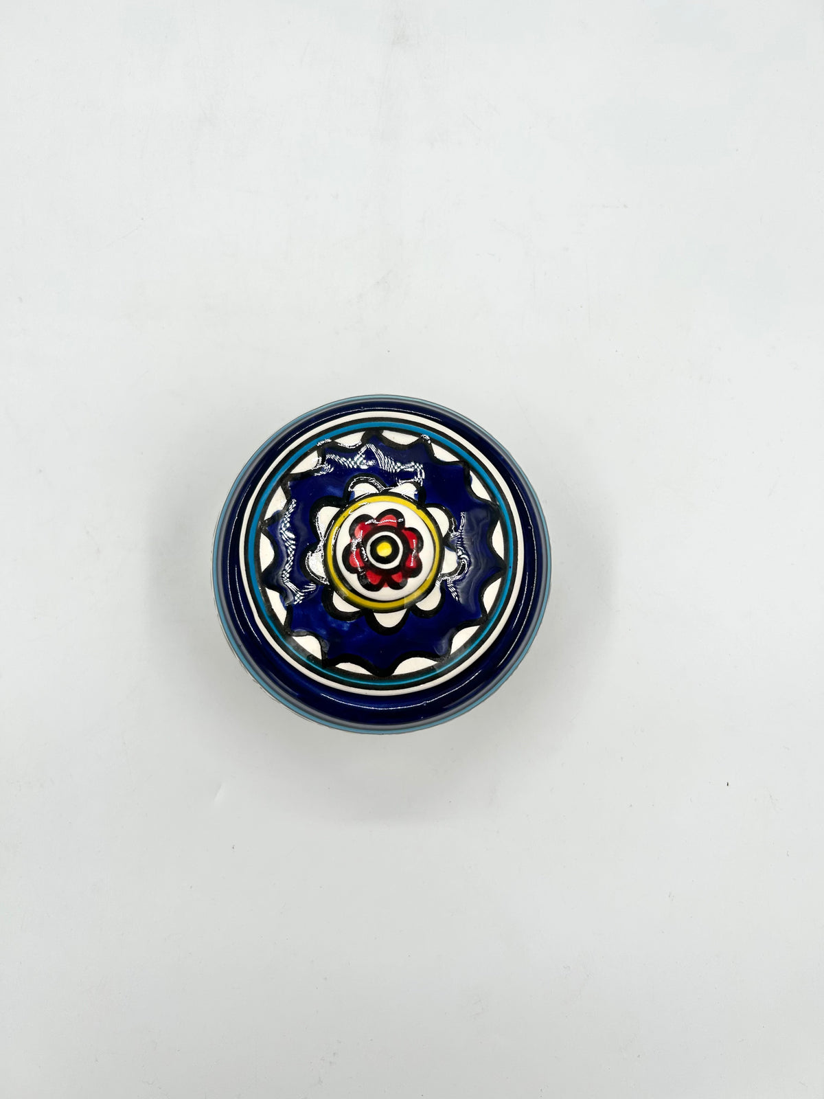 Jar with lid - multi-coloured