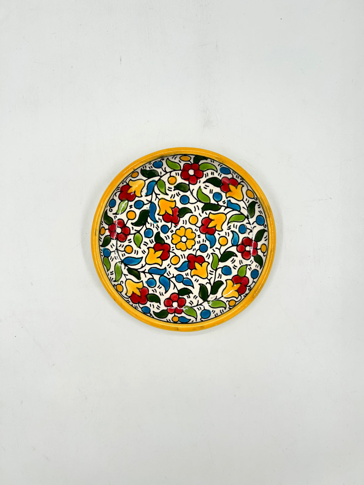 Cake plate - yellow