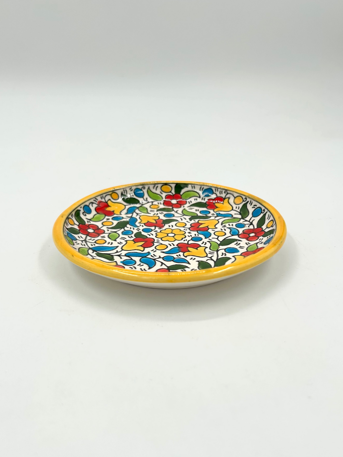 Cake plate - yellow
