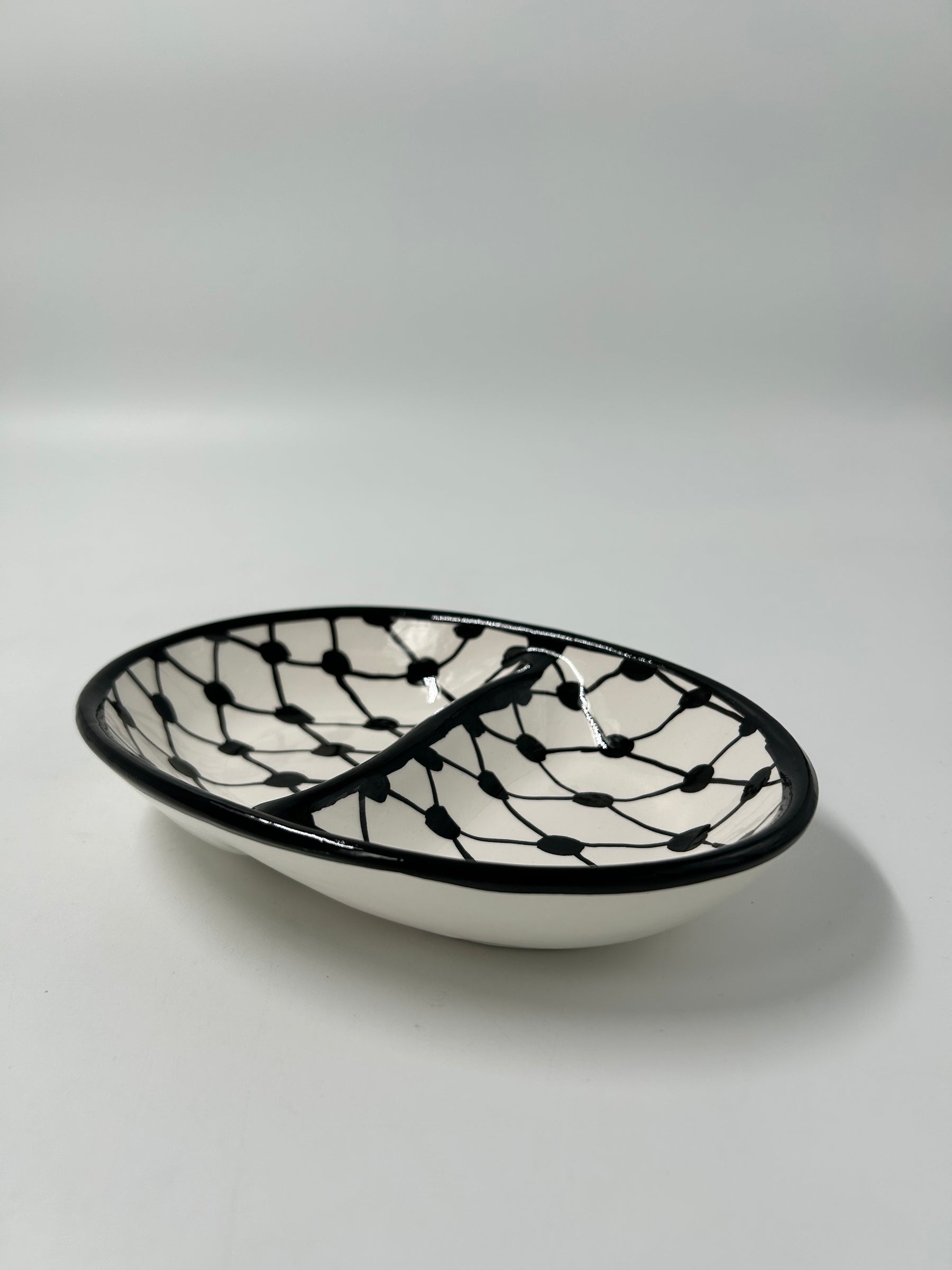 Dip bowl with 2 compartments - kuffiye