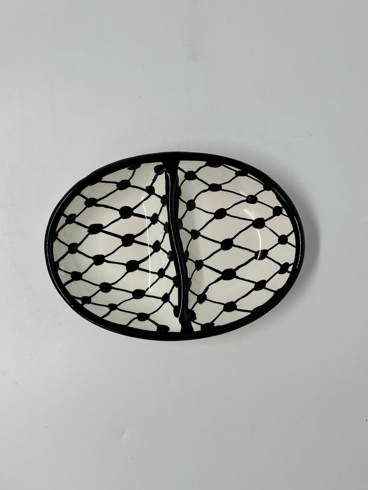 Dip bowl with 2 compartments - kuffiye