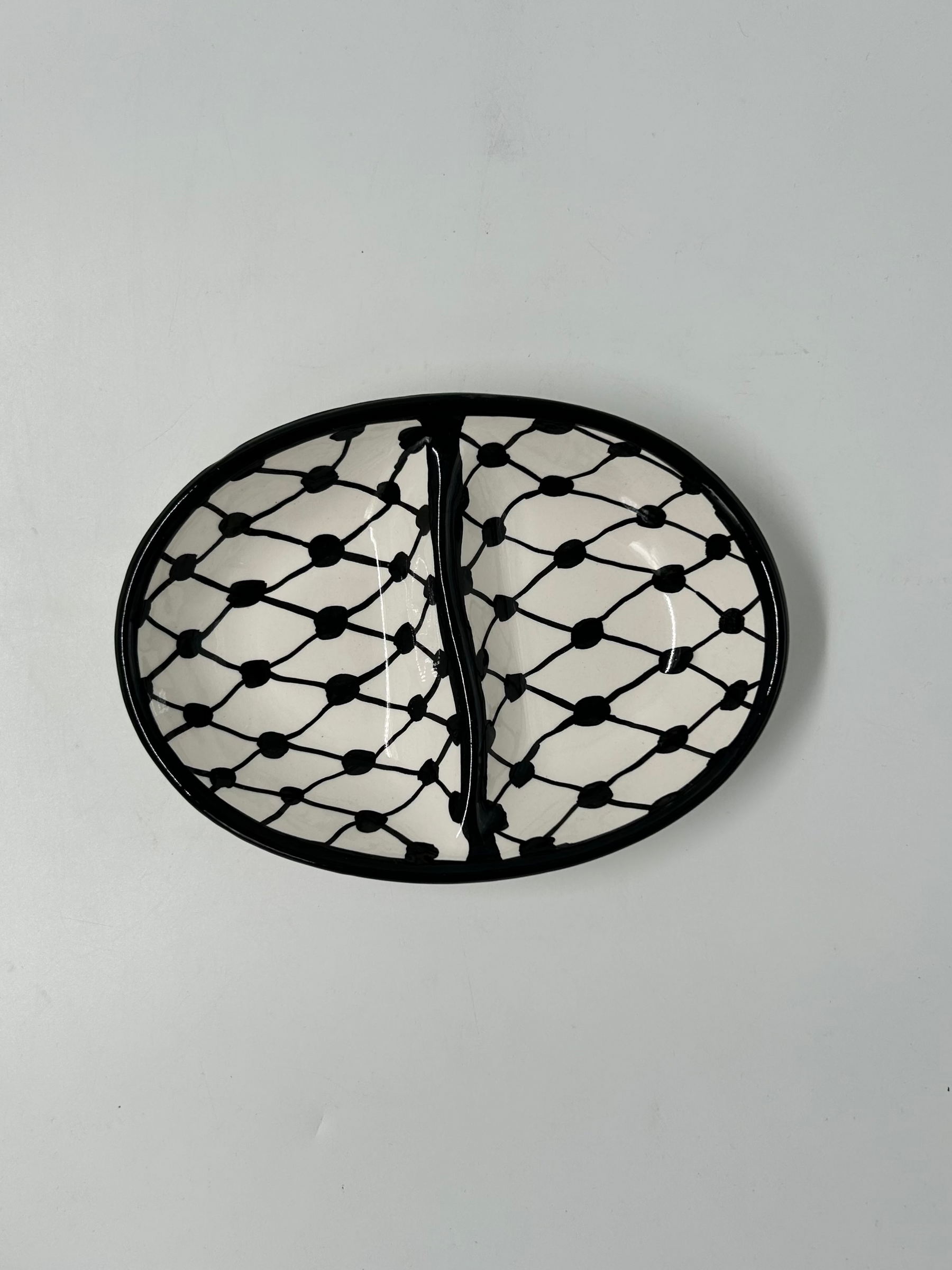 Dip bowl with 2 compartments - kuffiye
