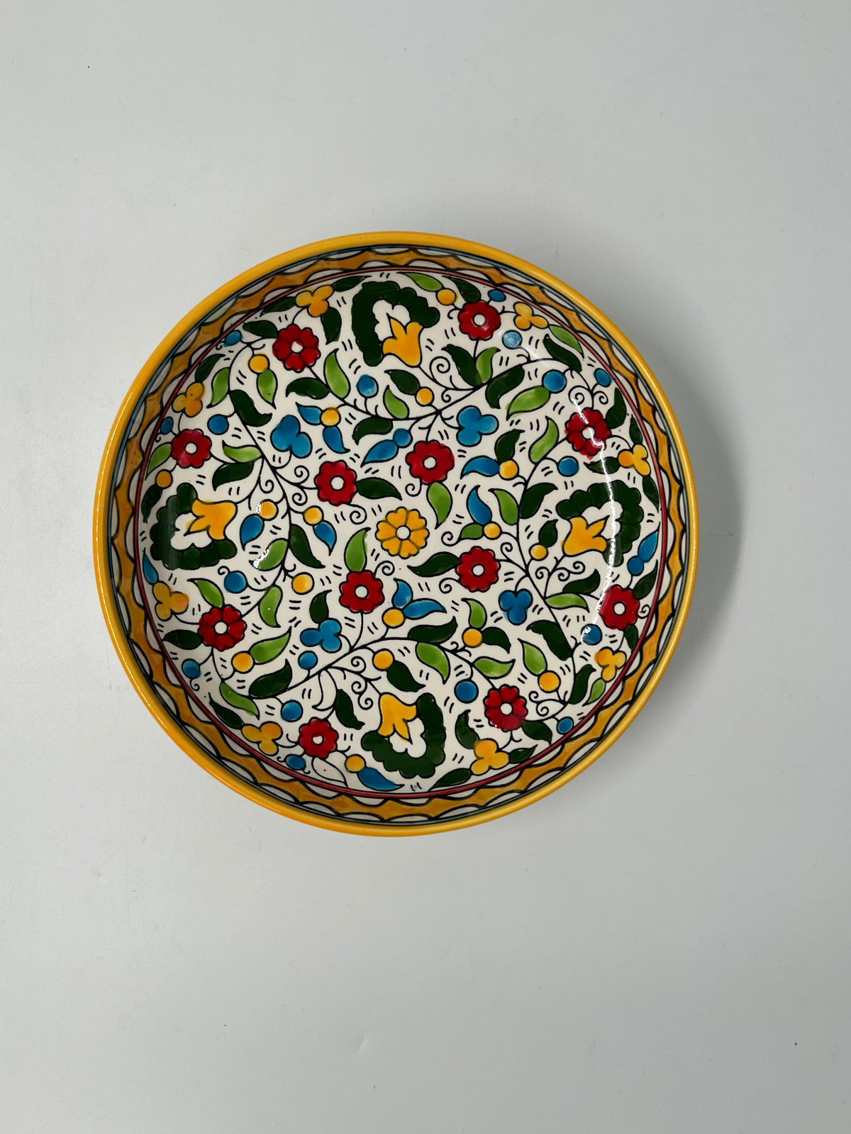 Serving dish 23 cm - yellow