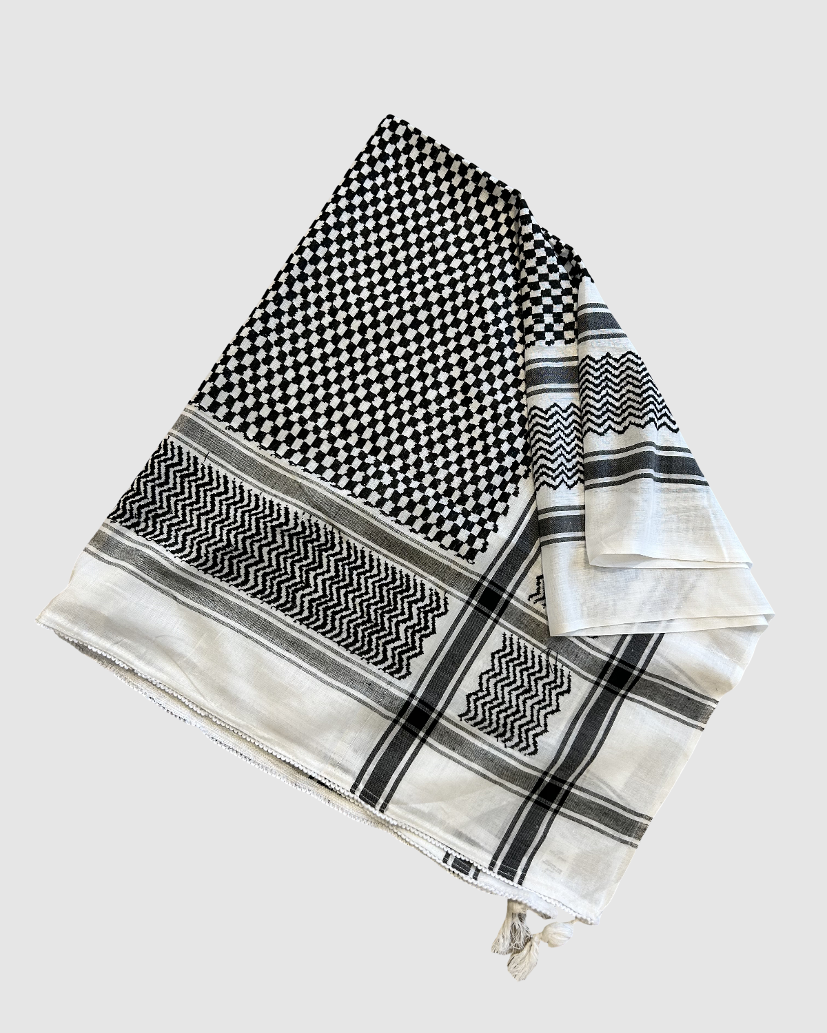 Hirbawi Kuffiyeh White & Black