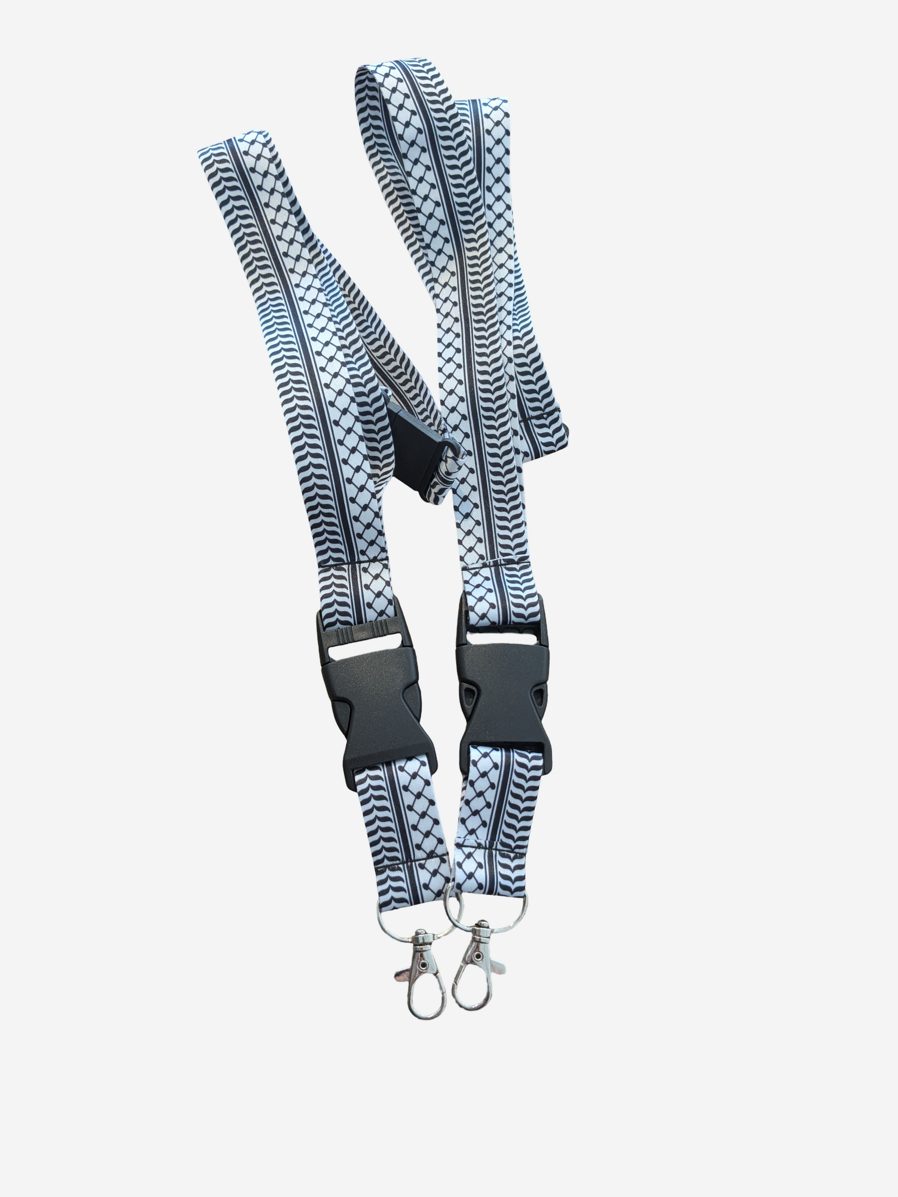 Lange sleutelhanger met kuffiye-patroon - set van 2.