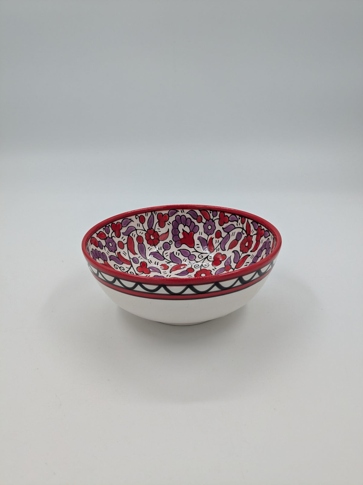 Bowl 12 cm - red/lavender
