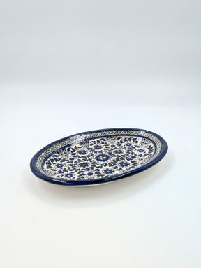Ovale Servierplatte – Ramallah-Blau