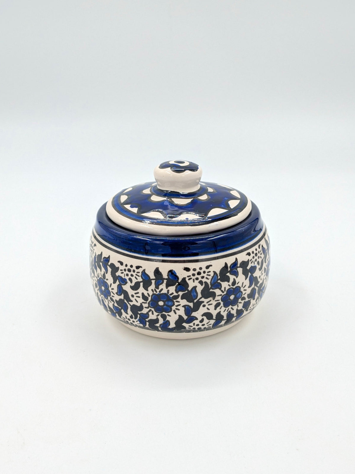 Jar with lid - ramallah blue