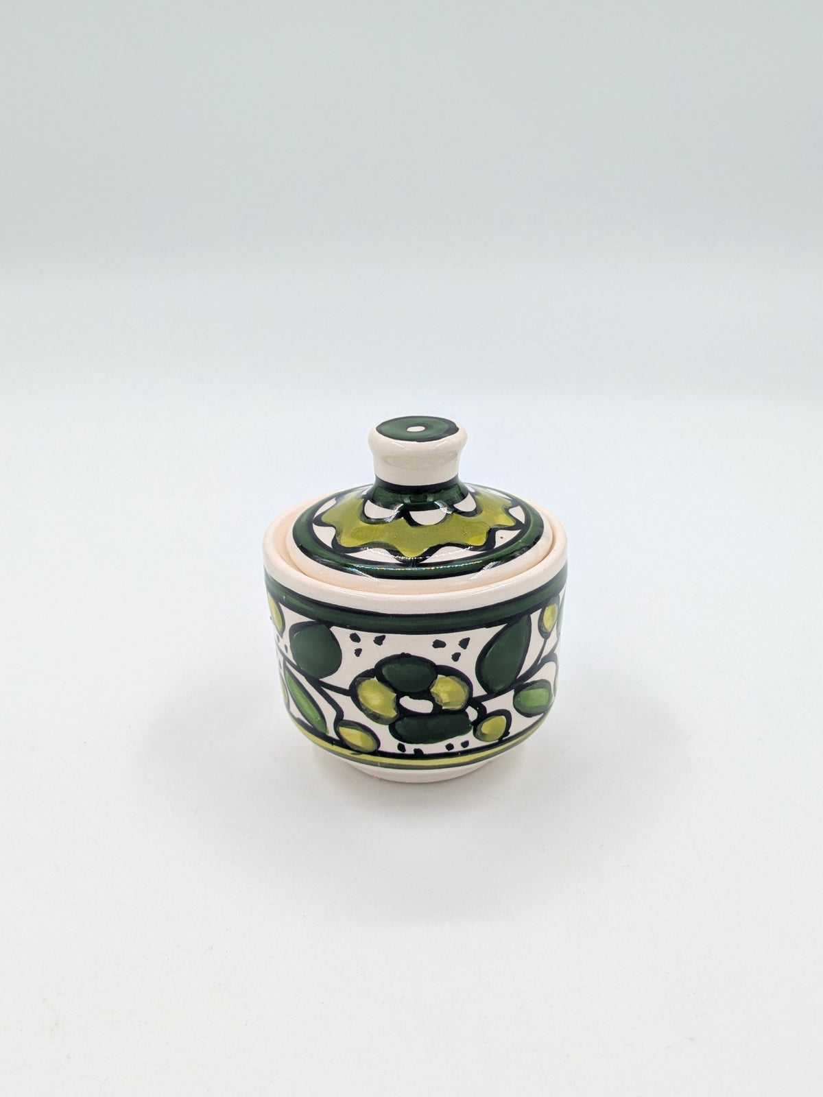 Jar with lid - green