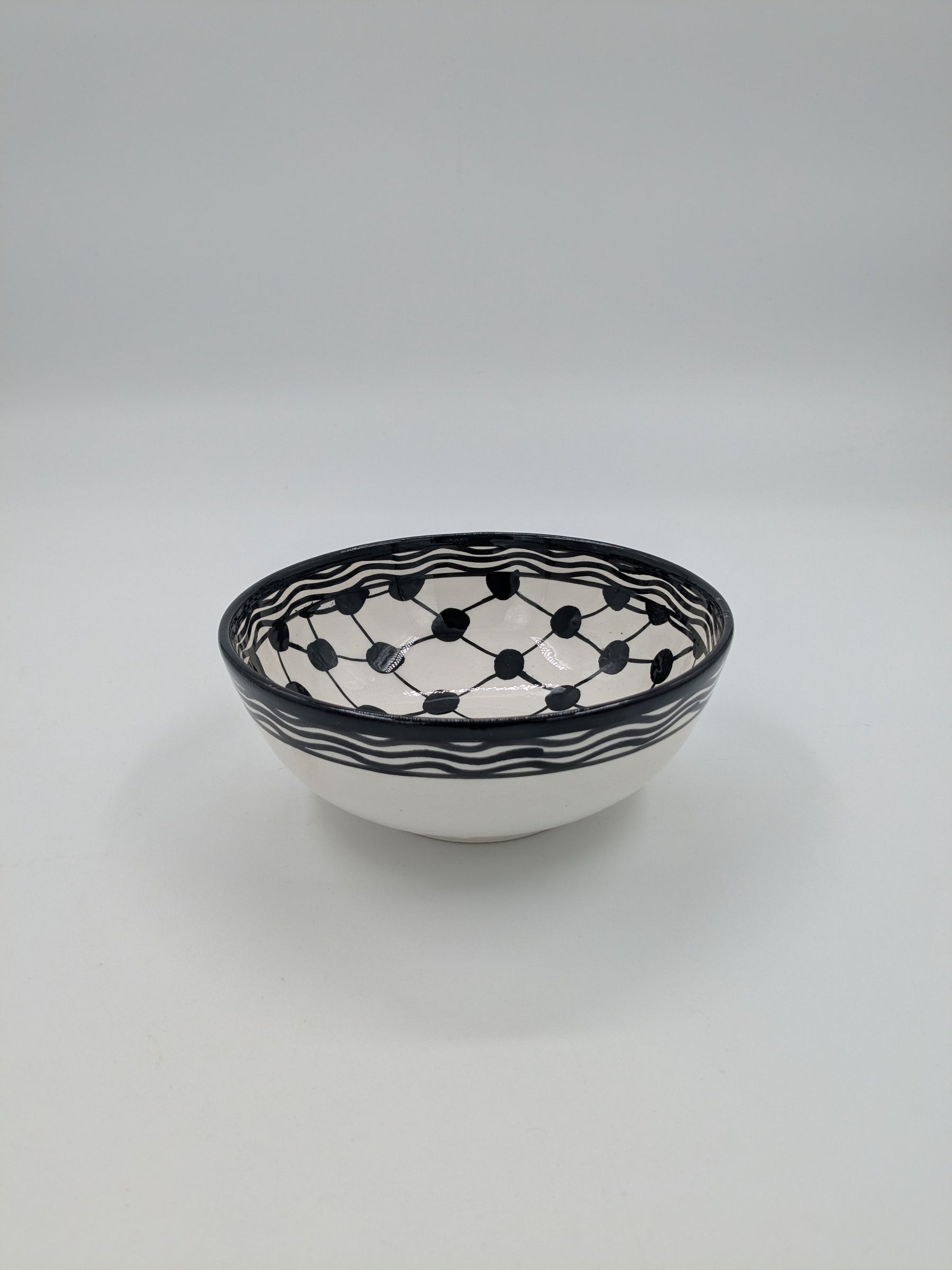 Bowl 12 cm - bordeaux/green