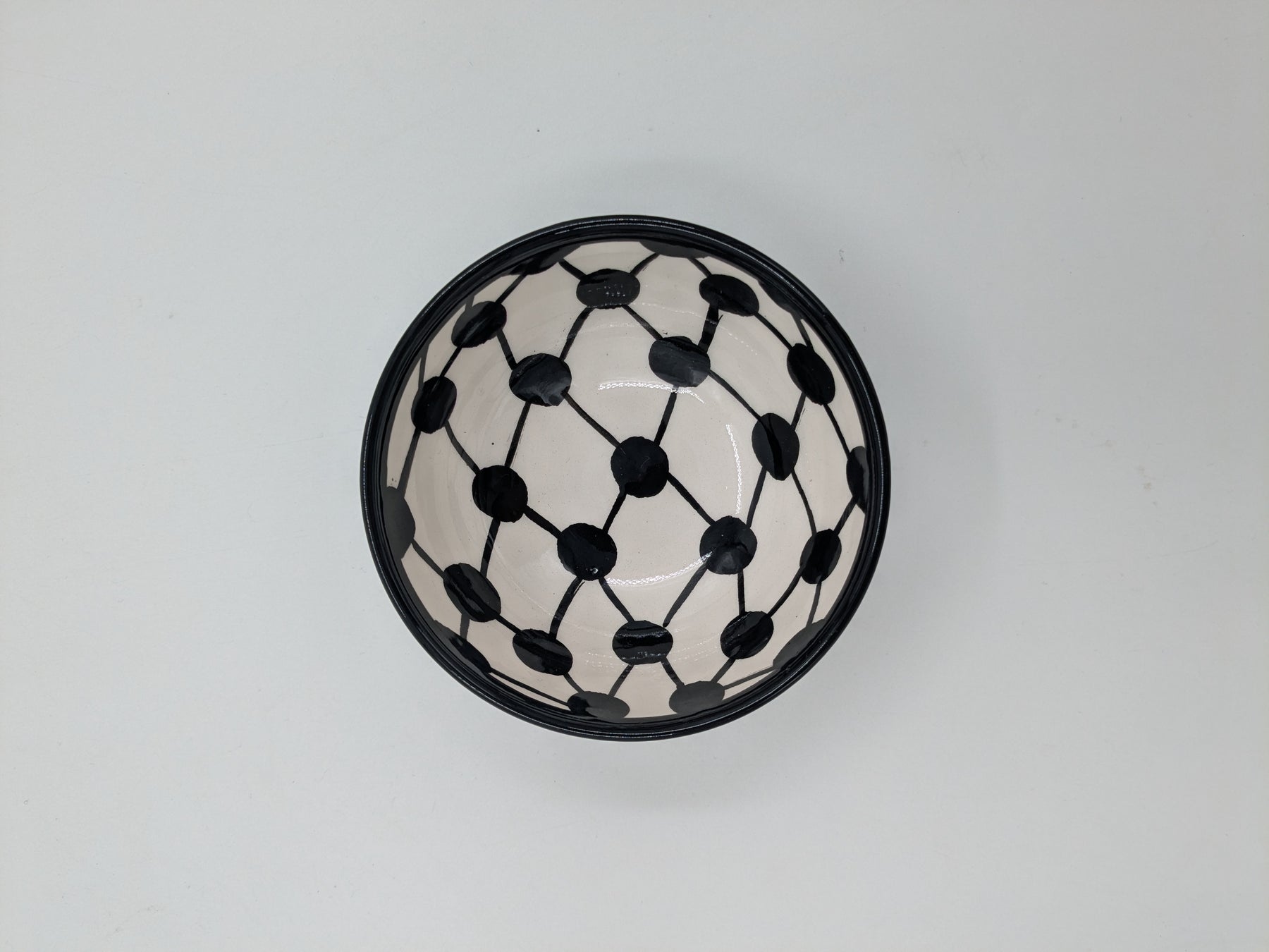 Bowl 12 cm - bordeaux/green