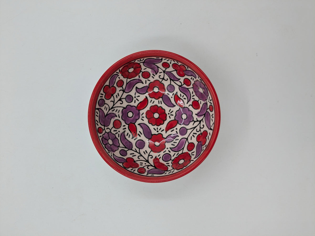 Bowl 12 cm - red/lavender