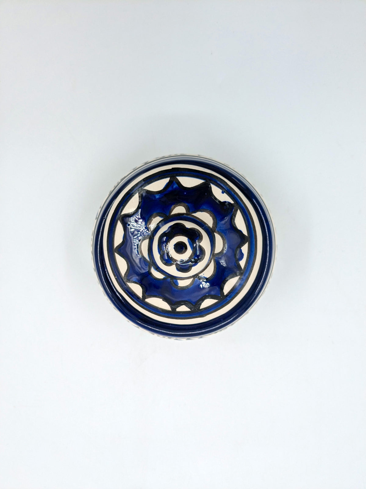 Jar with lid - ramallah blue