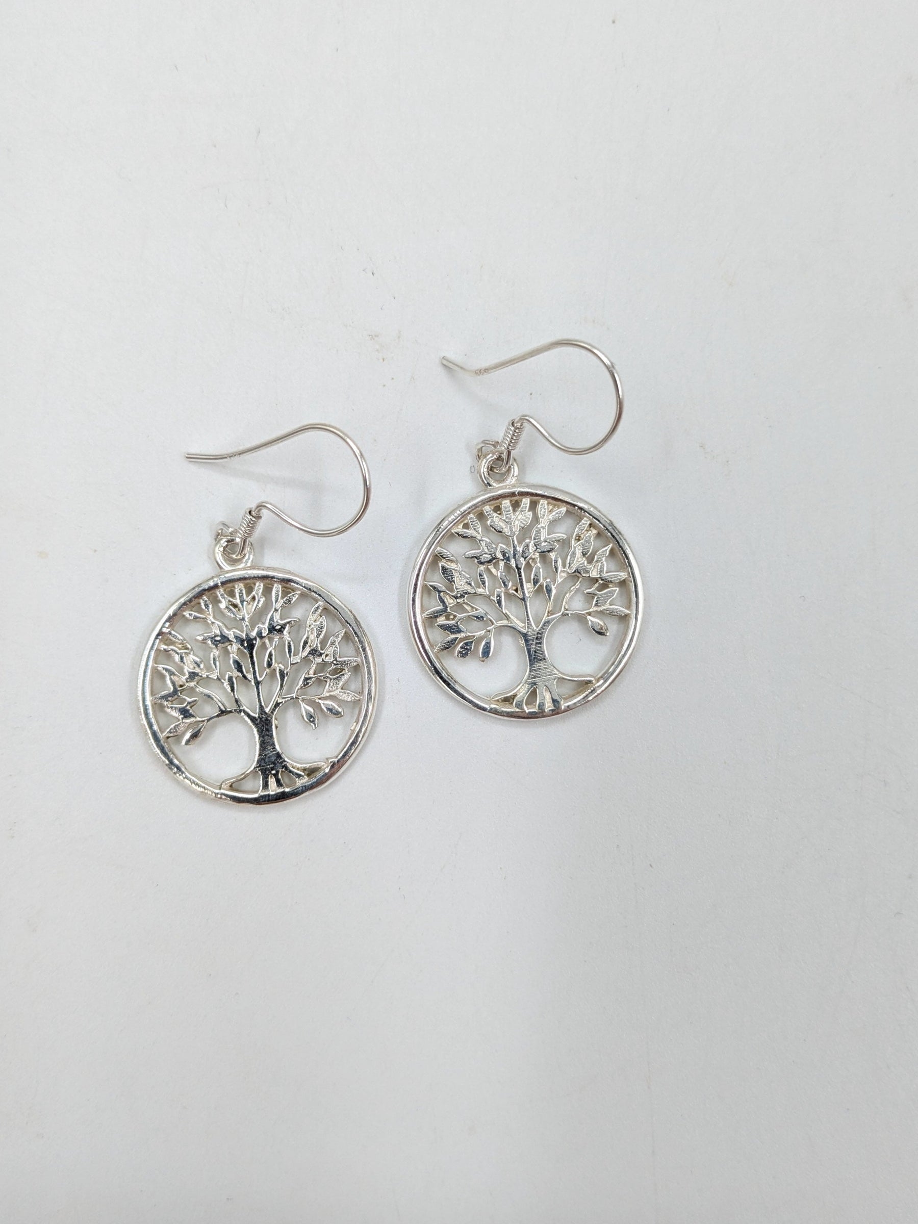 pendientes de madera de olivo