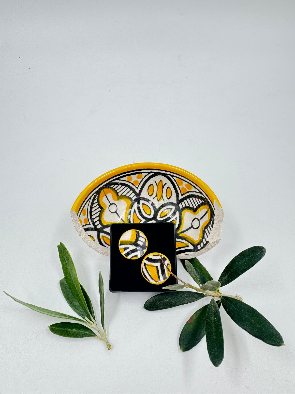 Handmade earrings, 19 mm