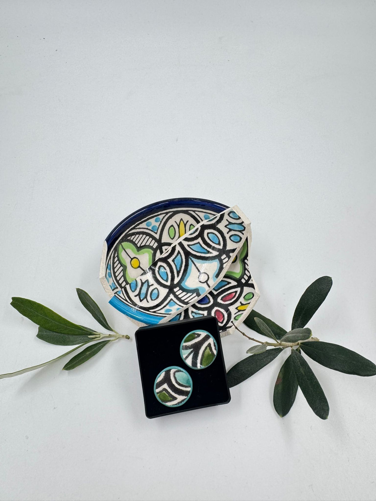 Handmade earrings, 19 mm