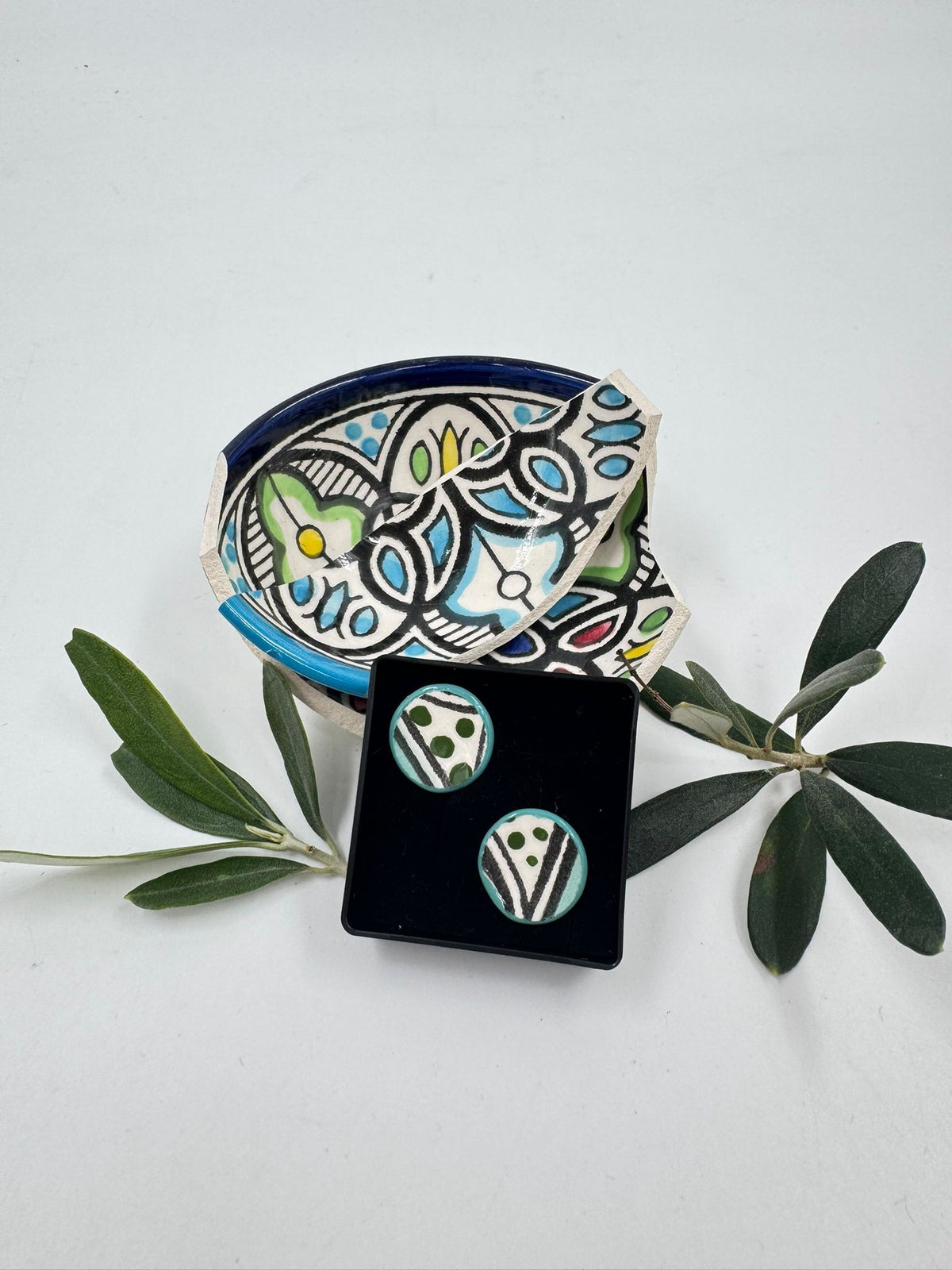 Handmade earrings, 16 mm