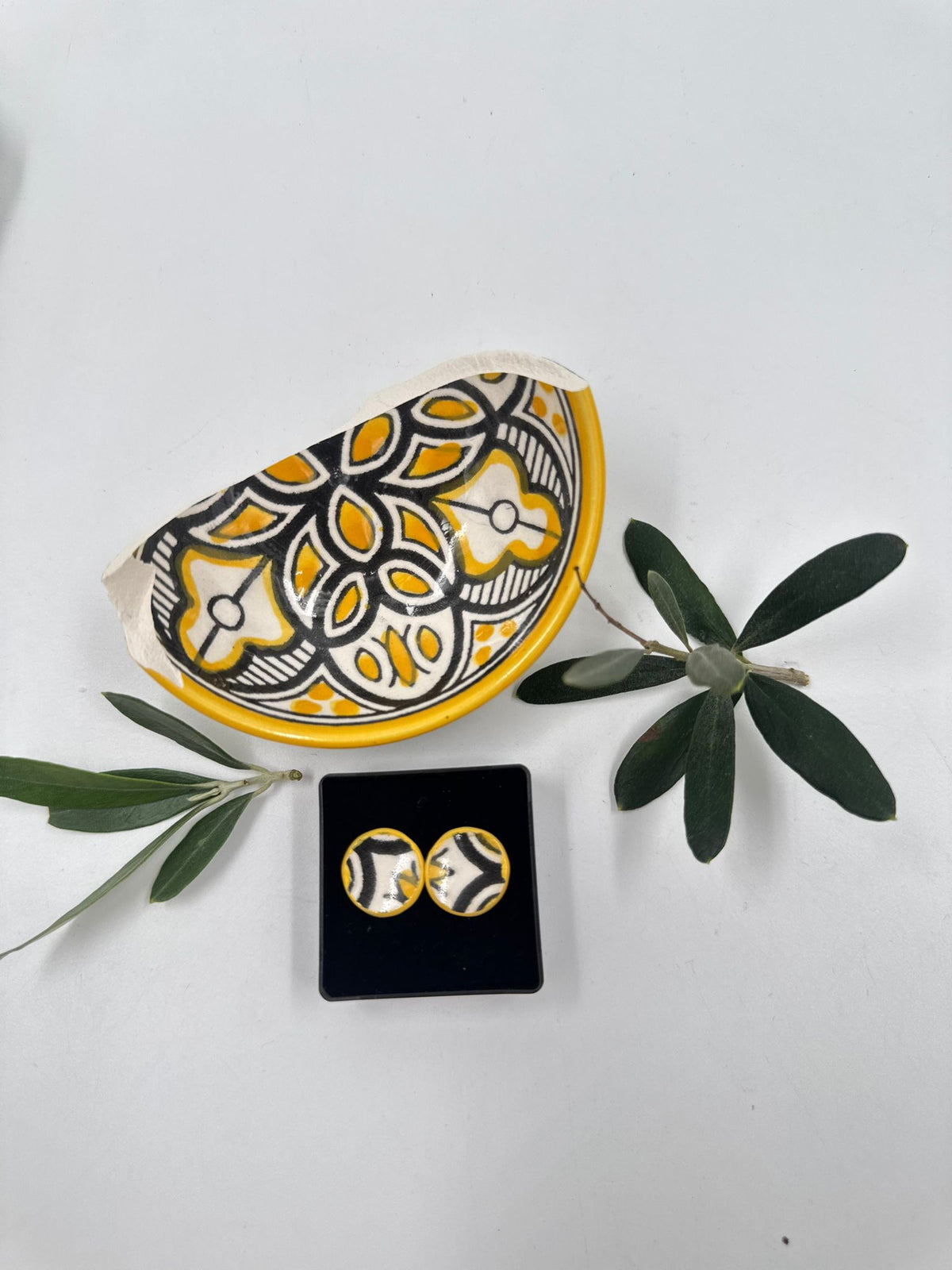 Handmade earrings, 16 mm