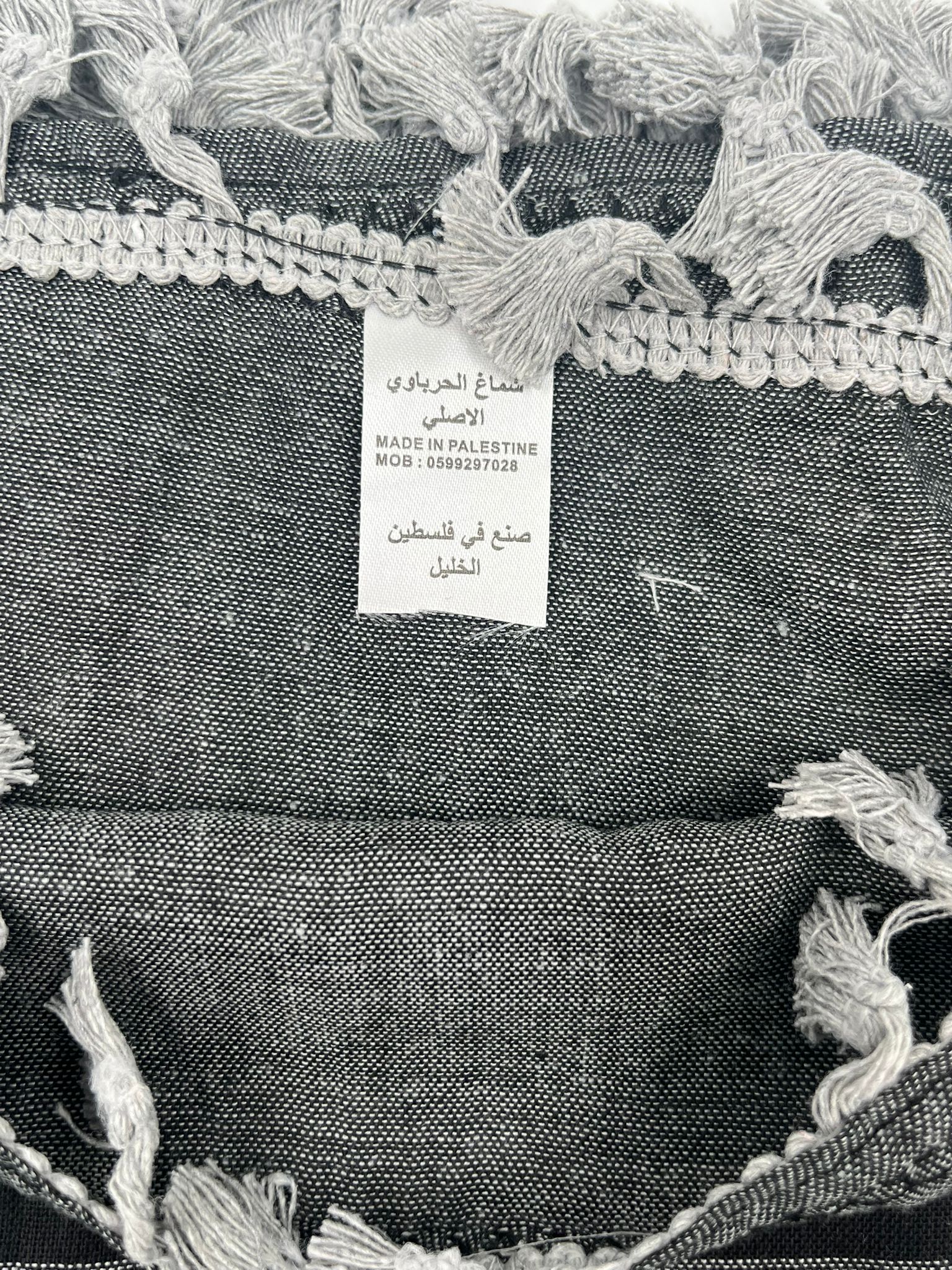 Hirbawi Kuffiyeh Grey & Black